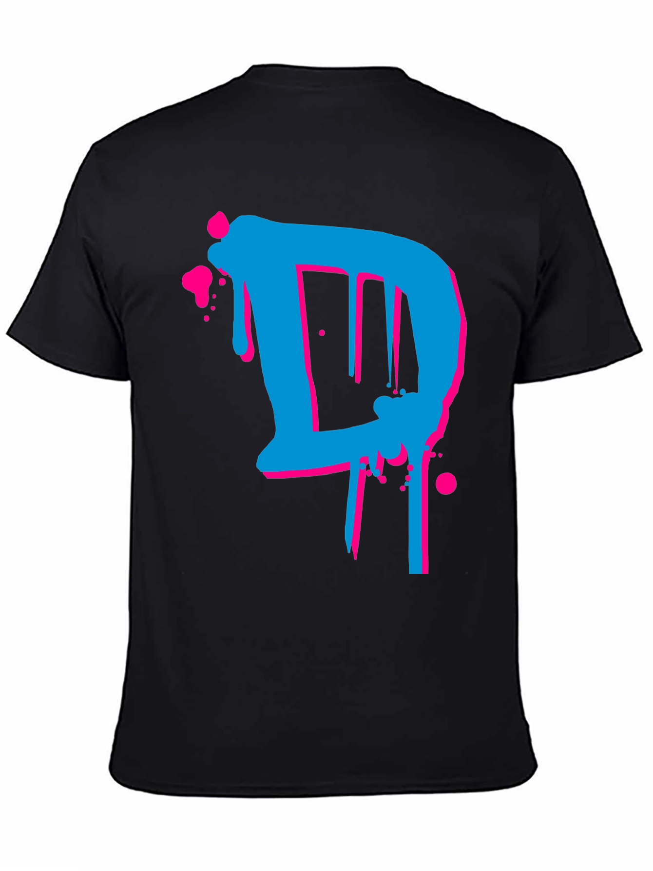 Modern Art Graphic Tee - Dripping Letter D