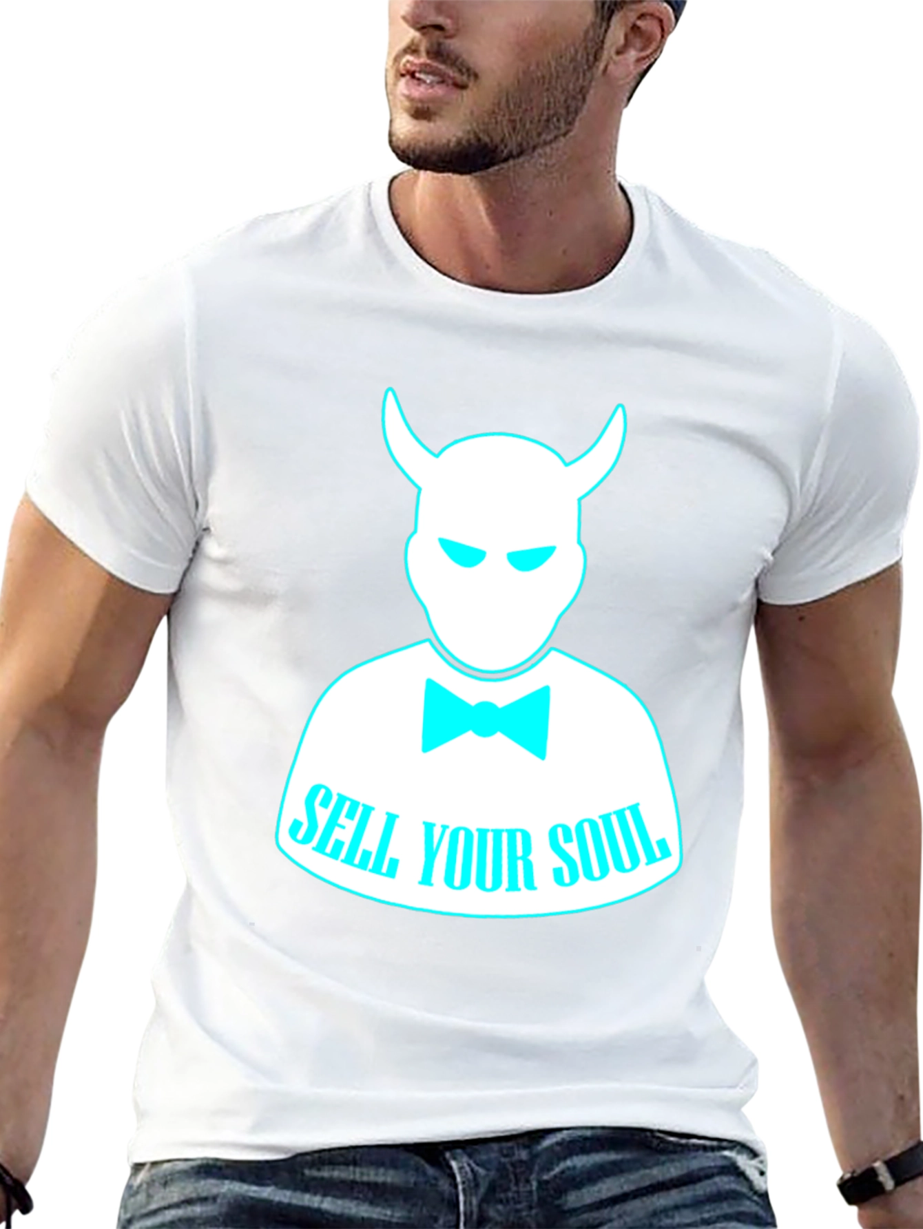 Sell Your Soul Tee - Devilish Bowtie Graphic T-Shirt
