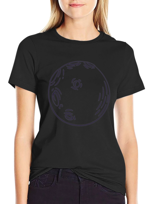 Abstract Moon Graphic T-Shirt - Soft Cotton Tee