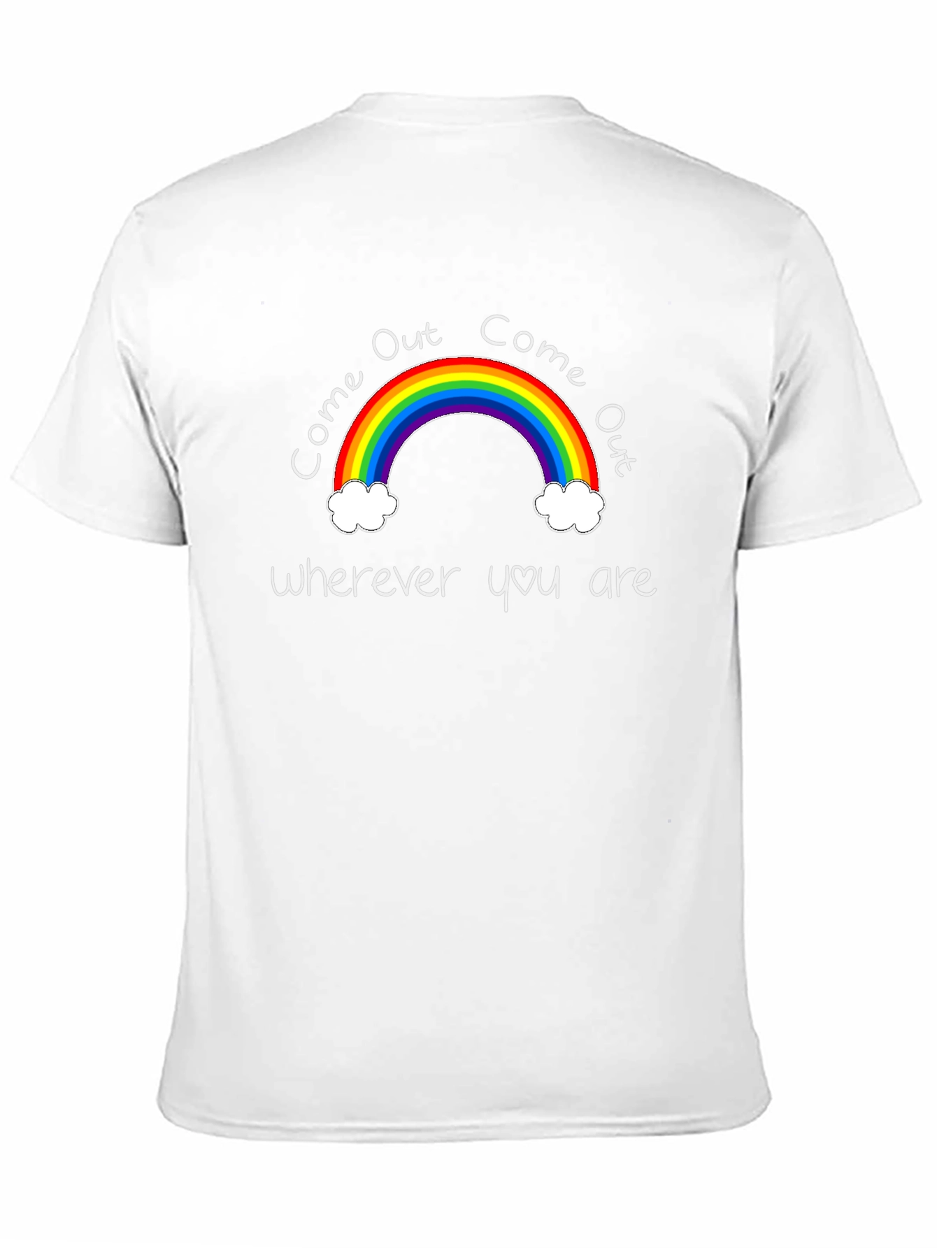Come Out Rainbow Graphic Tee - Black