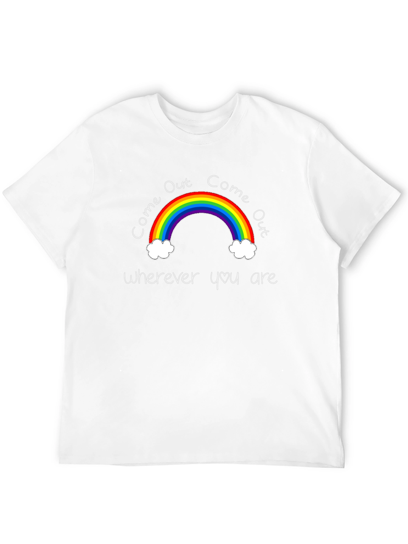 Come Out Rainbow Graphic Tee - Black