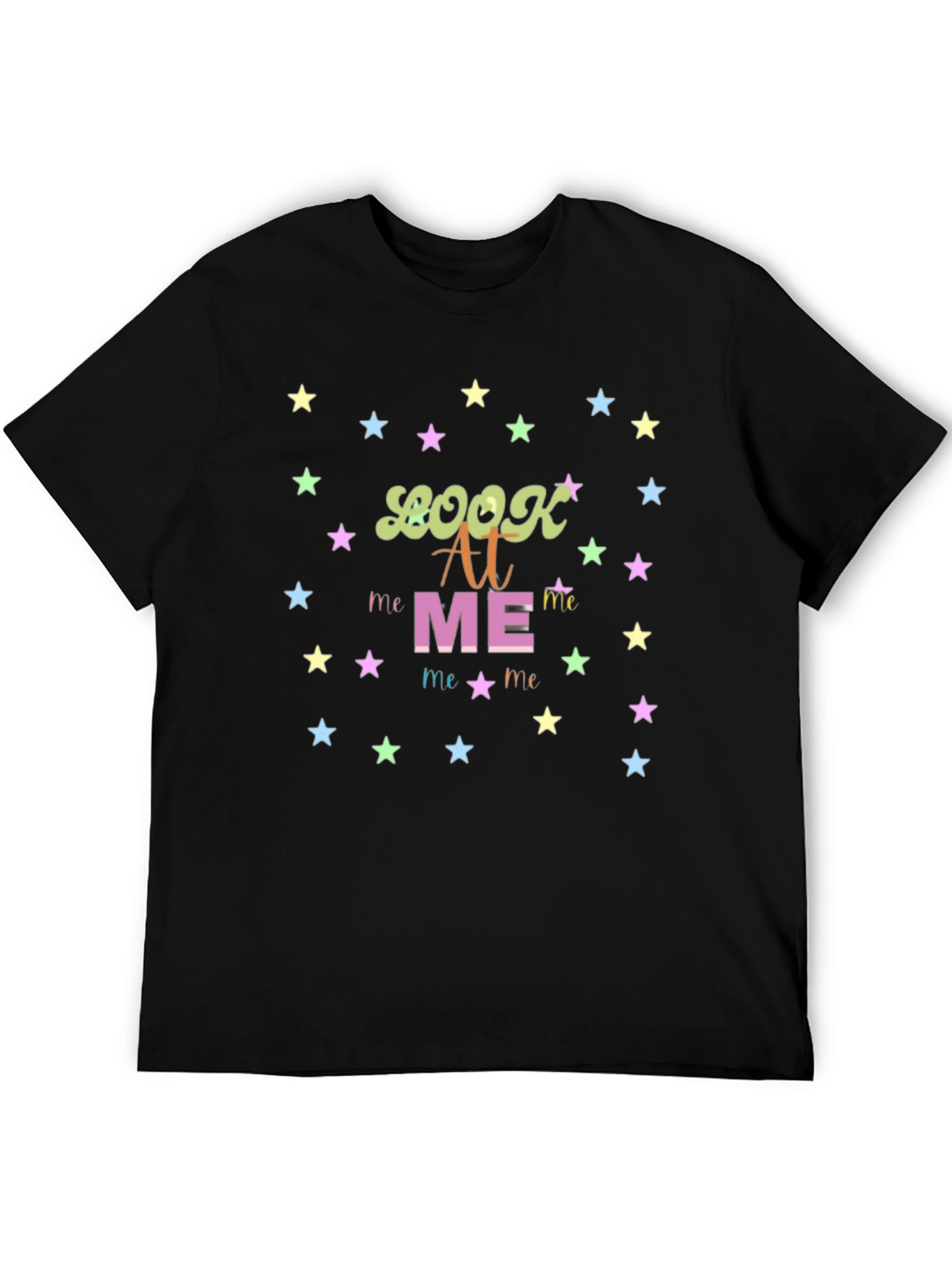 Look At Me Graphic Tee - Trendy Star Design