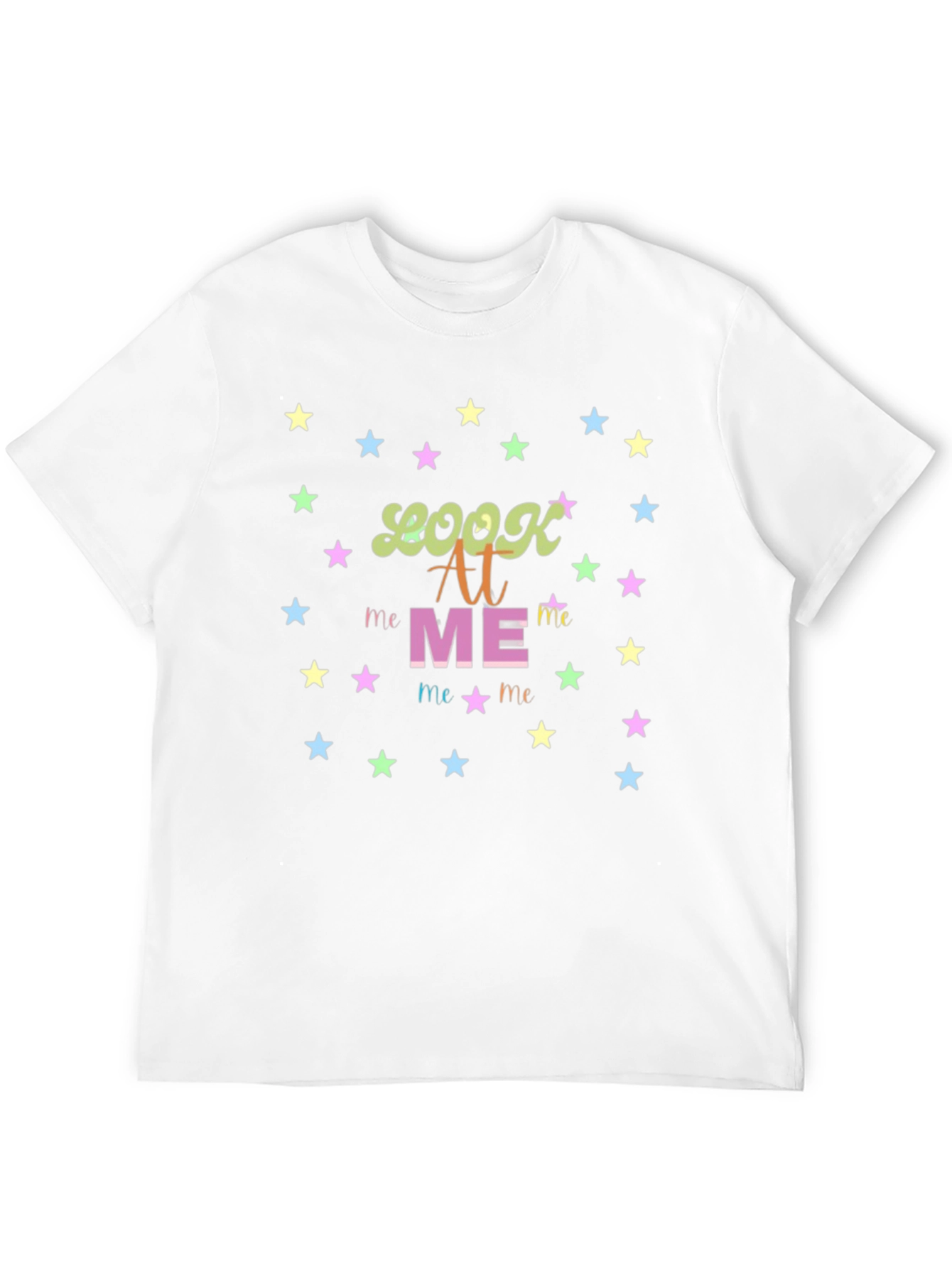 Look At Me Graphic Tee - Trendy Star Design