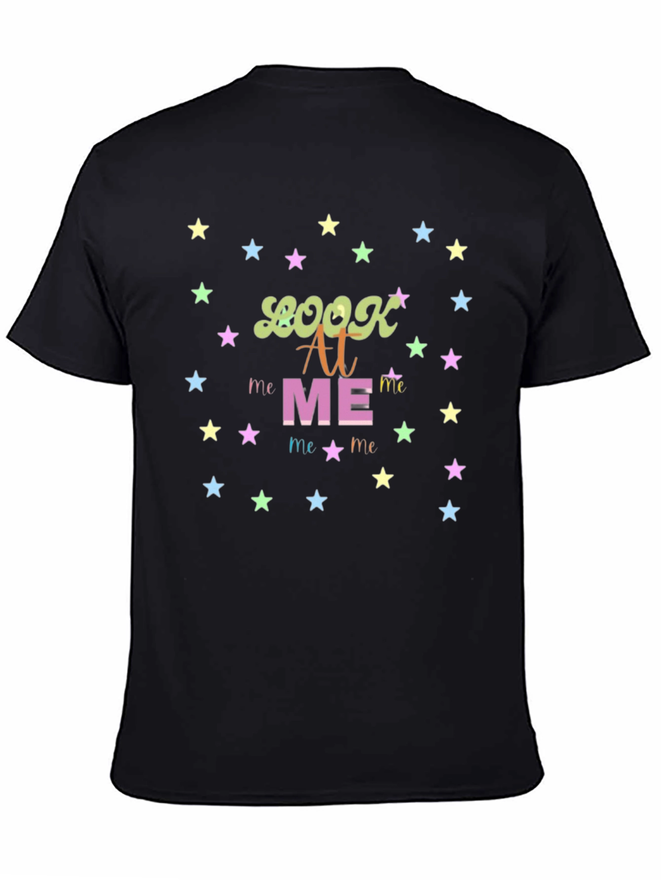 Look At Me Graphic Tee - Trendy Star Design