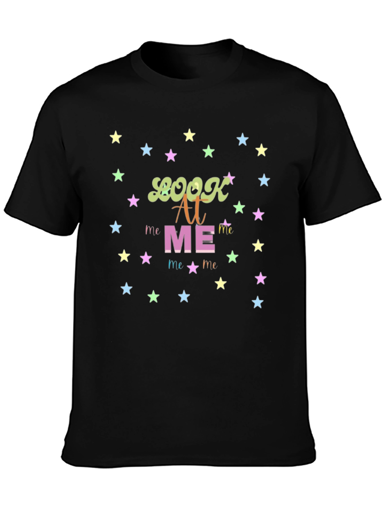Look At Me Graphic Tee - Trendy Star Design