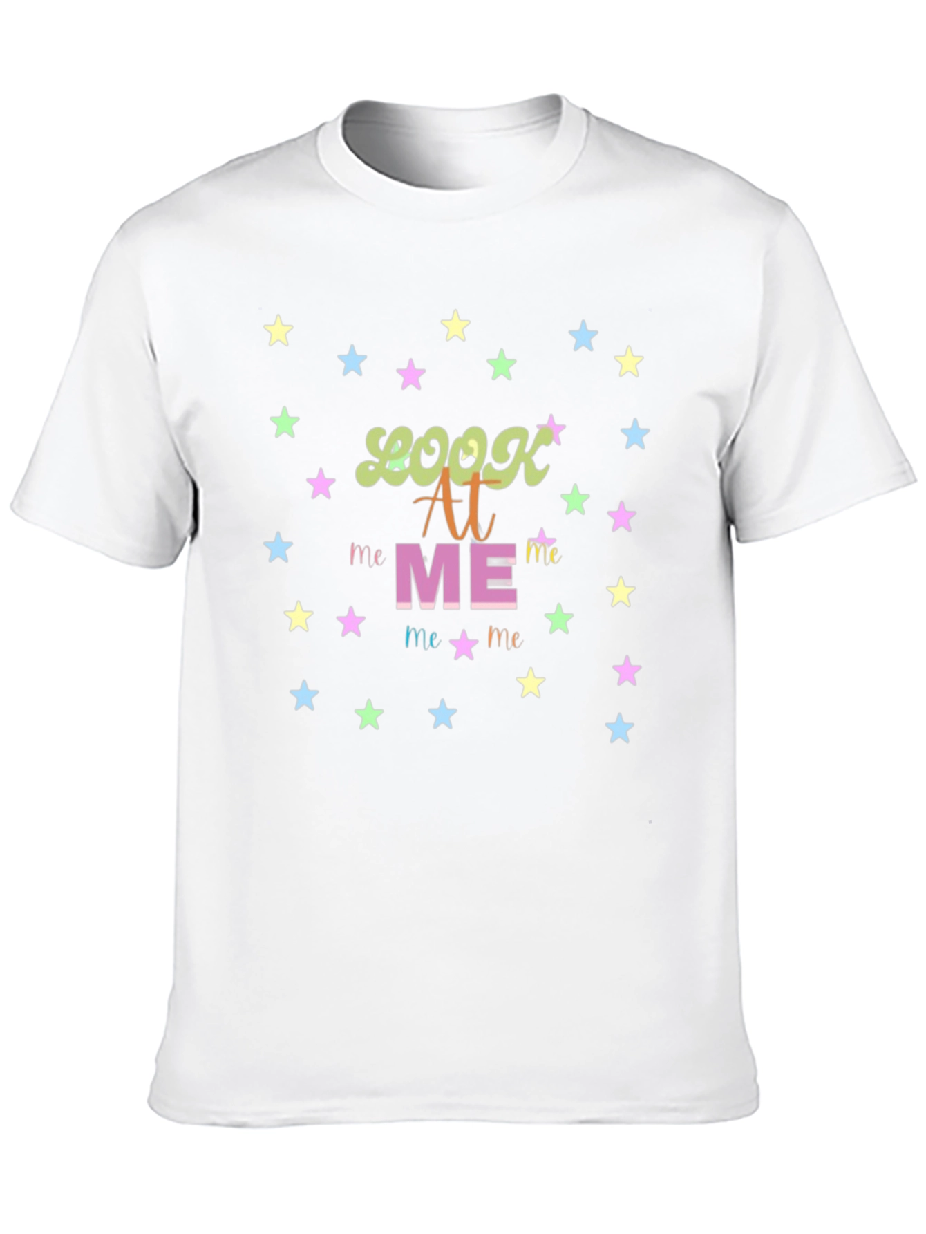 Look At Me Graphic Tee - Trendy Star Design