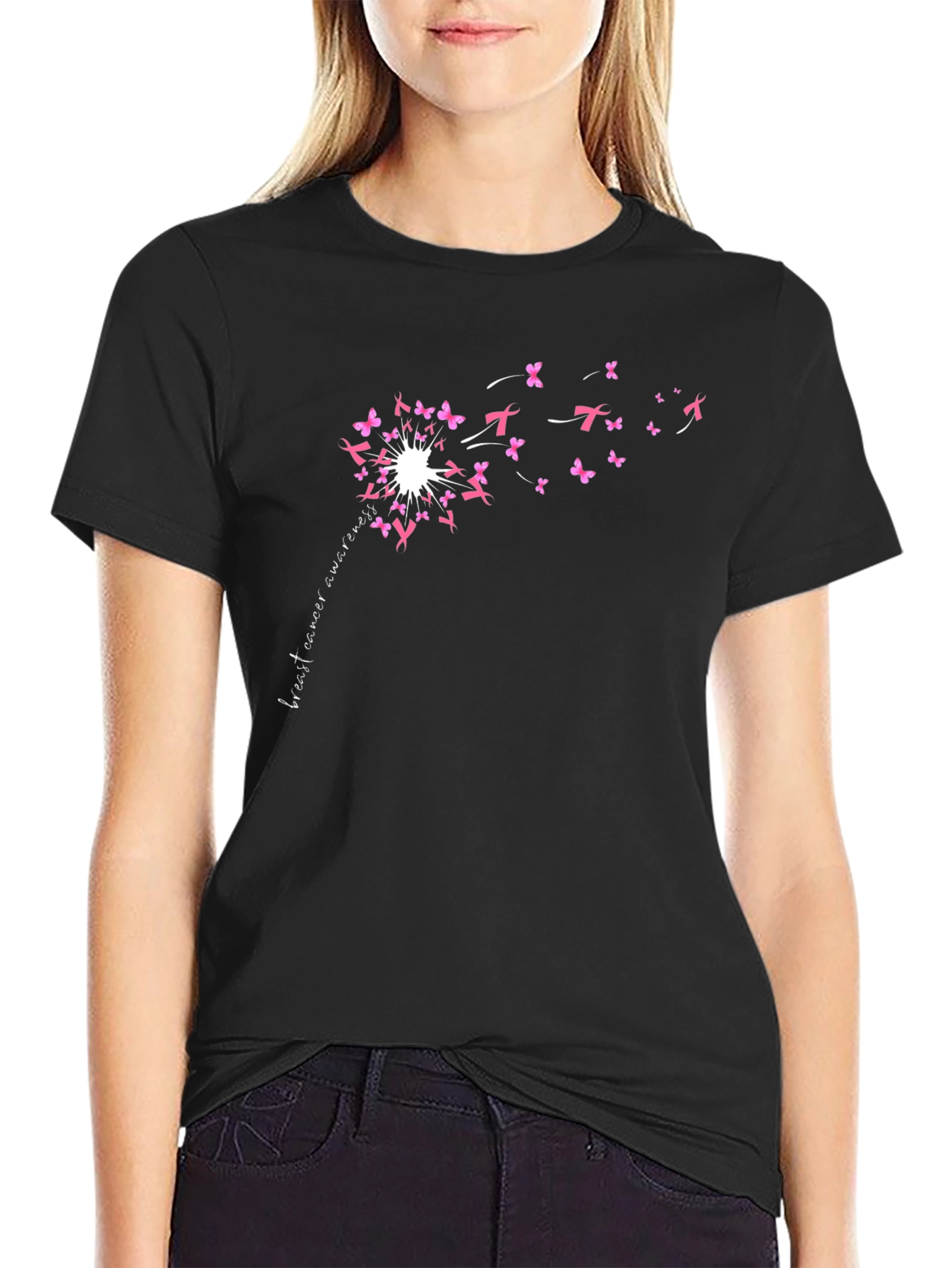 Breast Cancer Awareness Dandelion T-Shirt