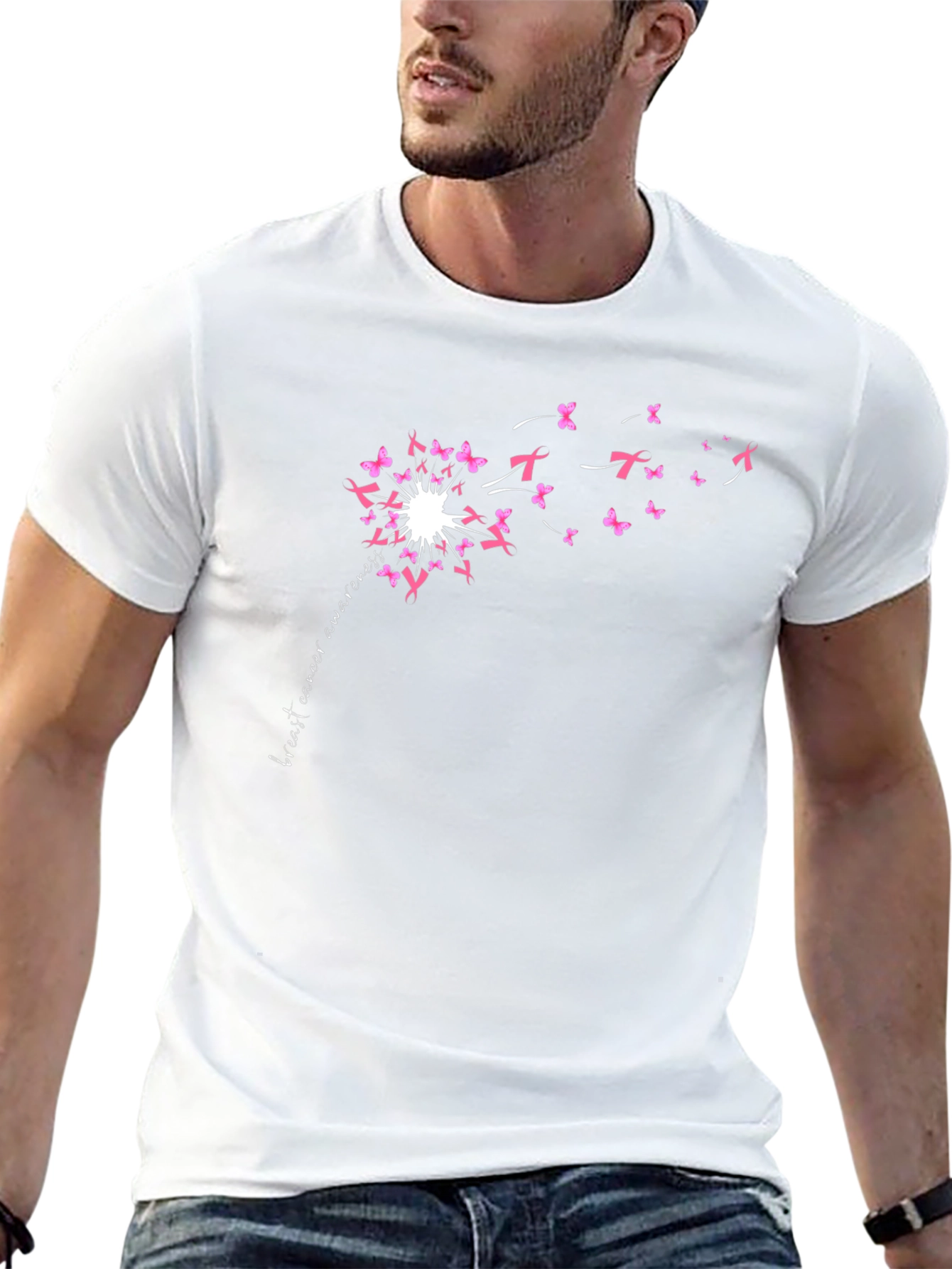 Breast Cancer Awareness Dandelion T-Shirt