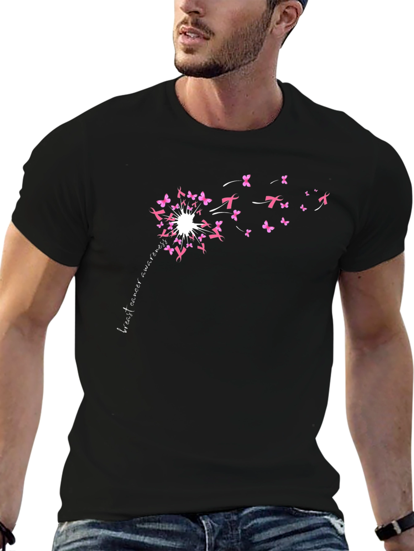 Breast Cancer Awareness Dandelion T-Shirt