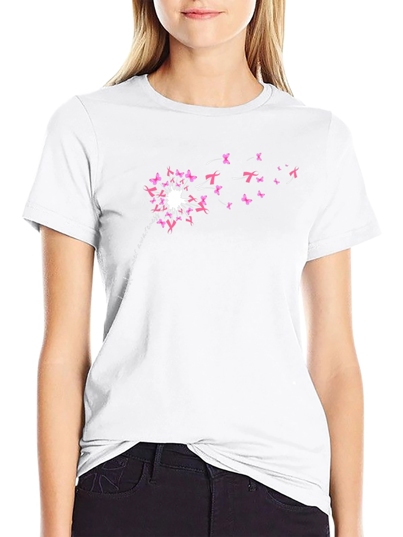 Breast Cancer Awareness Dandelion T-Shirt
