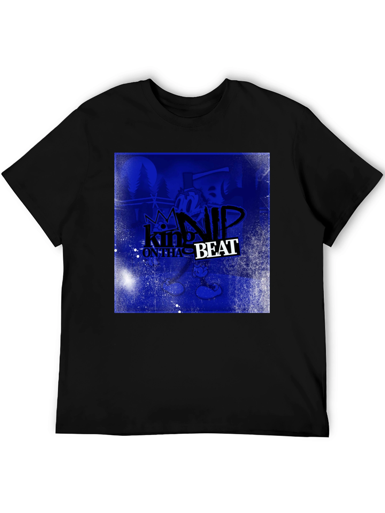 King Nip On Tha Beat Black T-Shirt