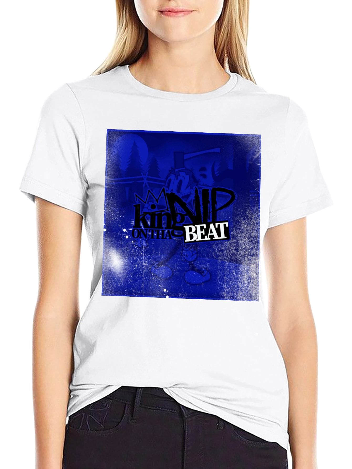 King Nip On Tha Beat Black T-Shirt