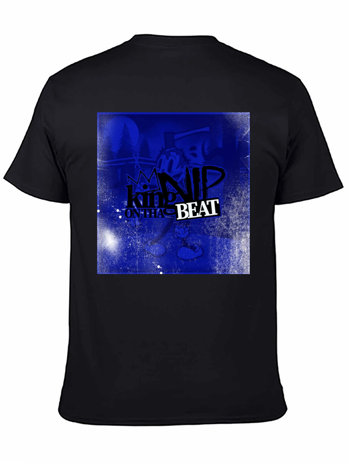 King Nip On Tha Beat Black T-Shirt