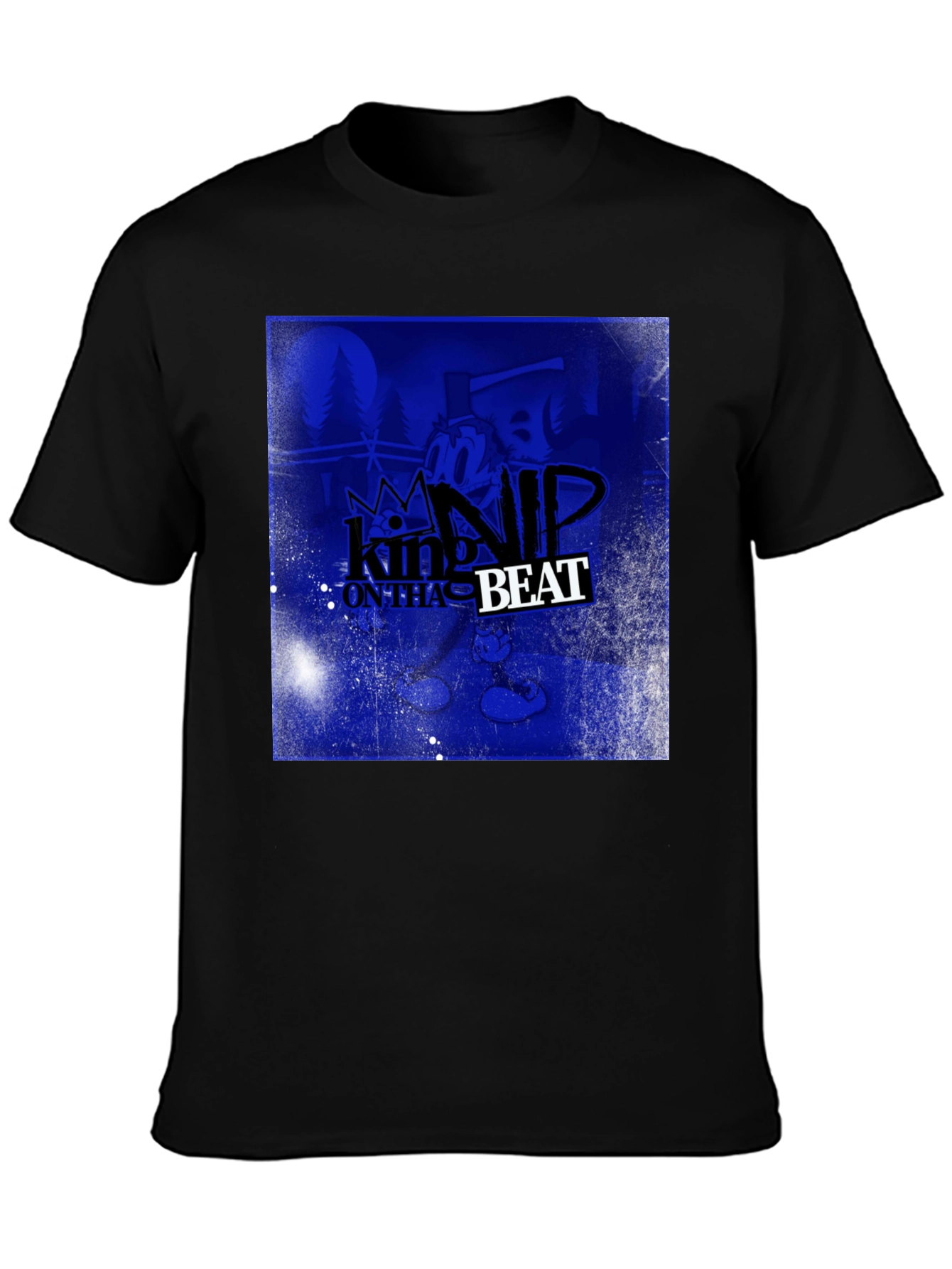King Nip On Tha Beat Black T-Shirt