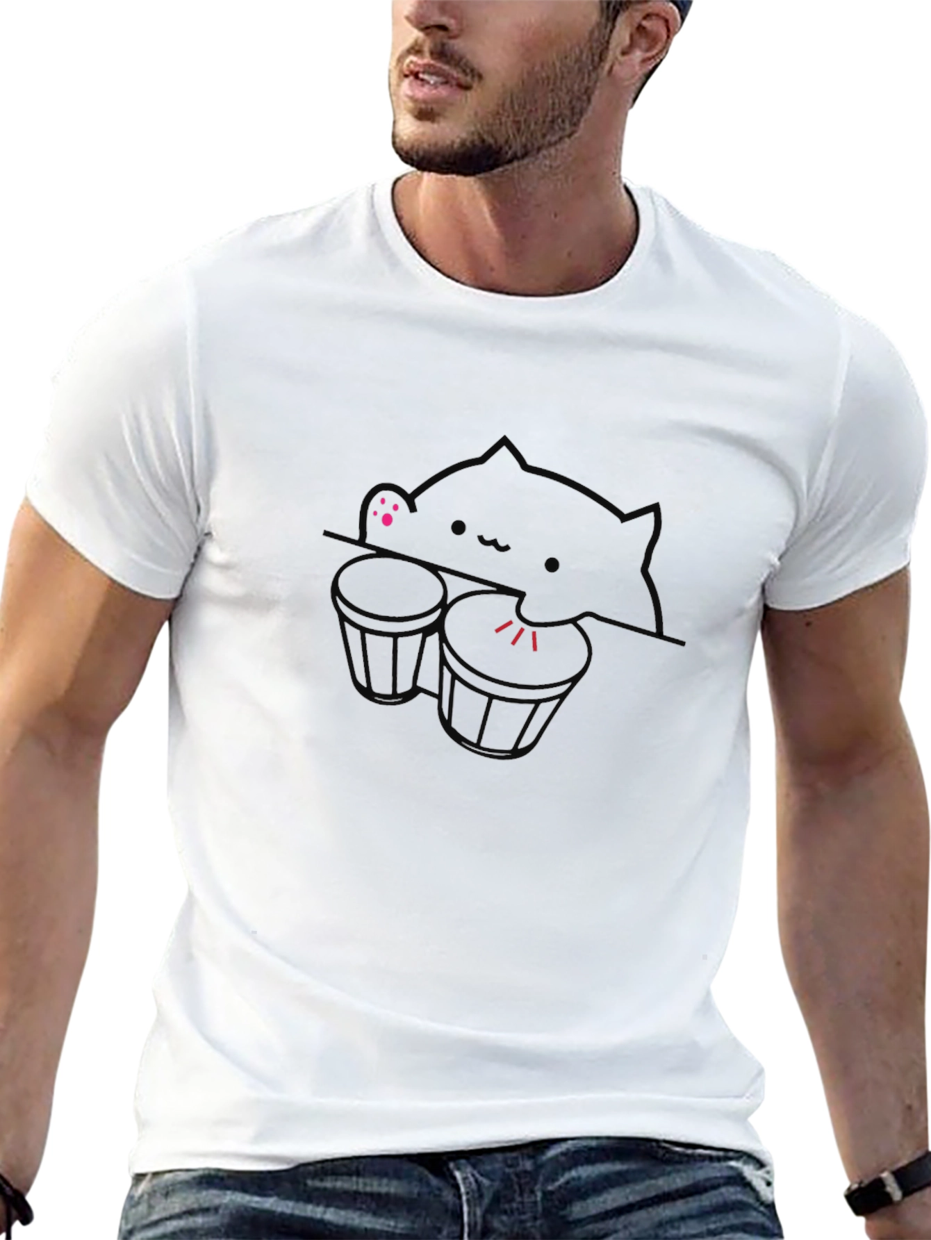 Bongo Cat T-Shirt - Musician Tee