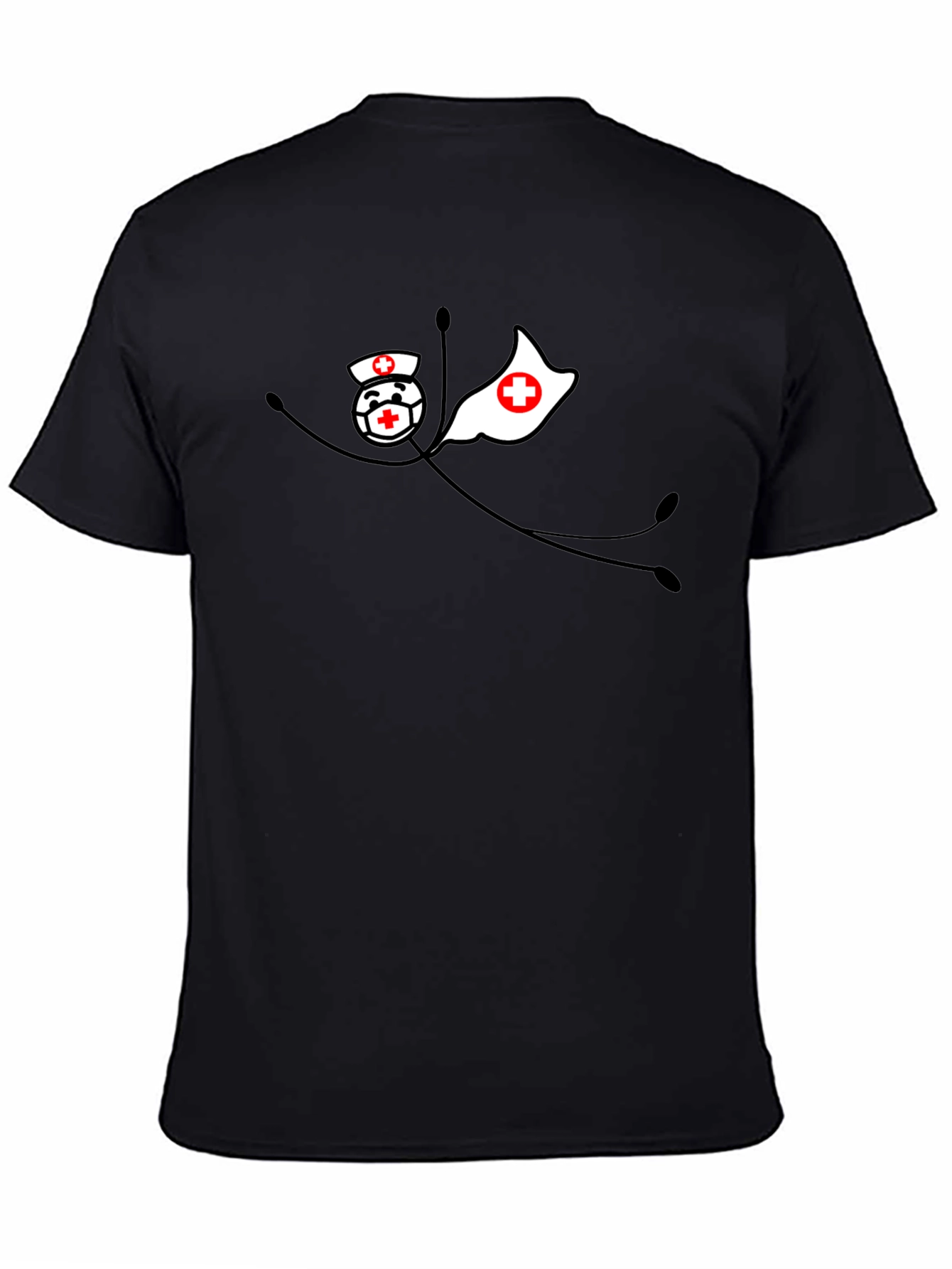 Superhero Nurse Black T-Shirt