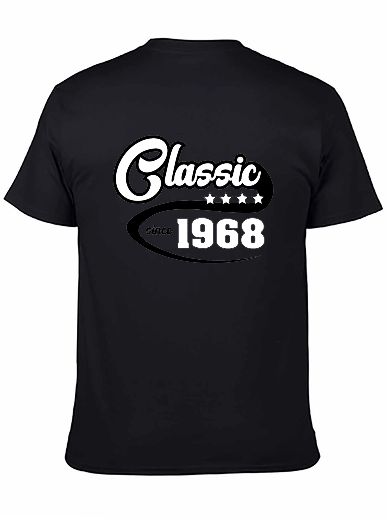 Classic Since 1968 Black Graphic T-Shirt