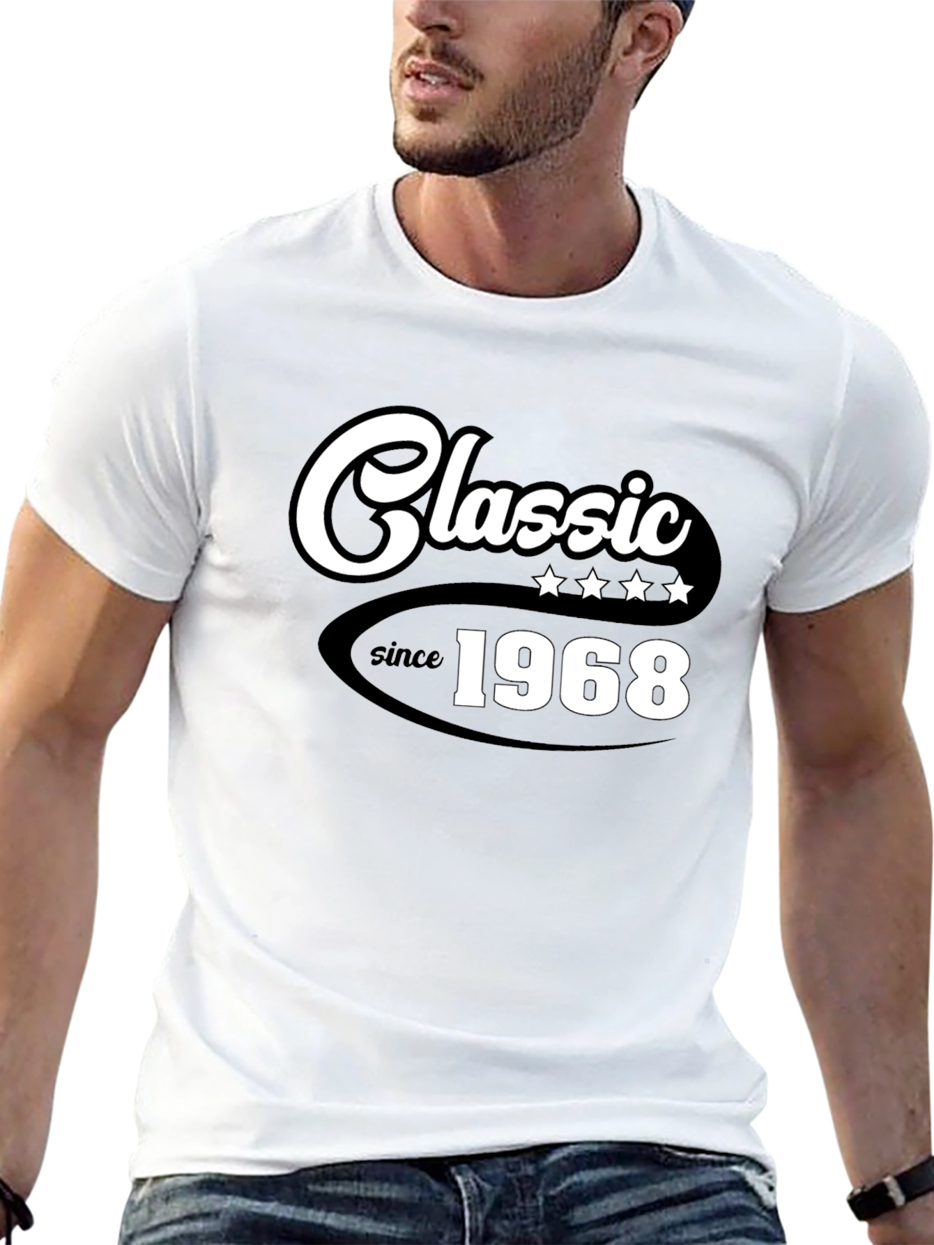 Classic Since 1968 Black Graphic T-Shirt