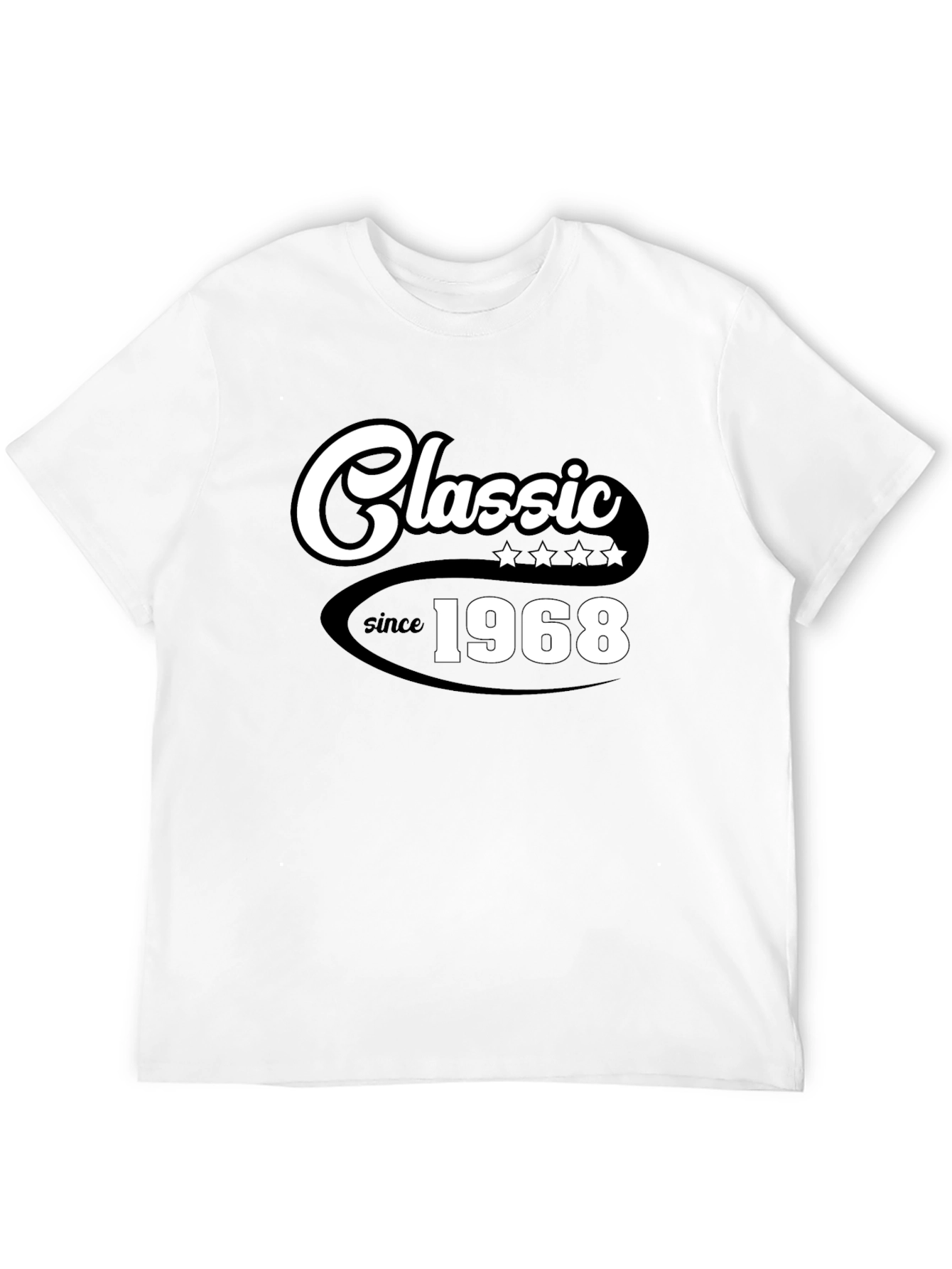 Classic Since 1968 Black Graphic T-Shirt