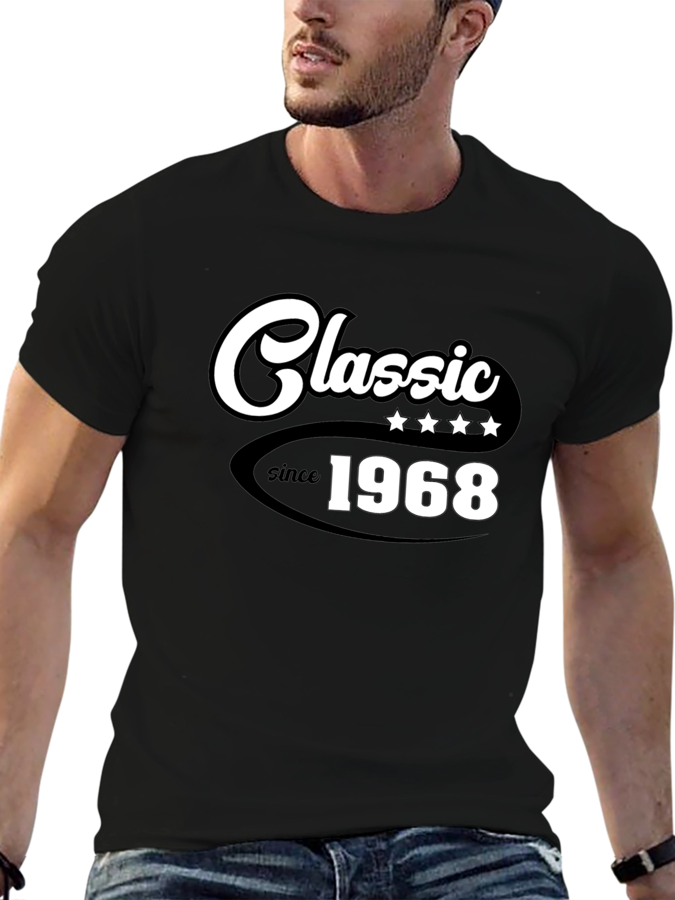 Classic Since 1968 Black Graphic T-Shirt