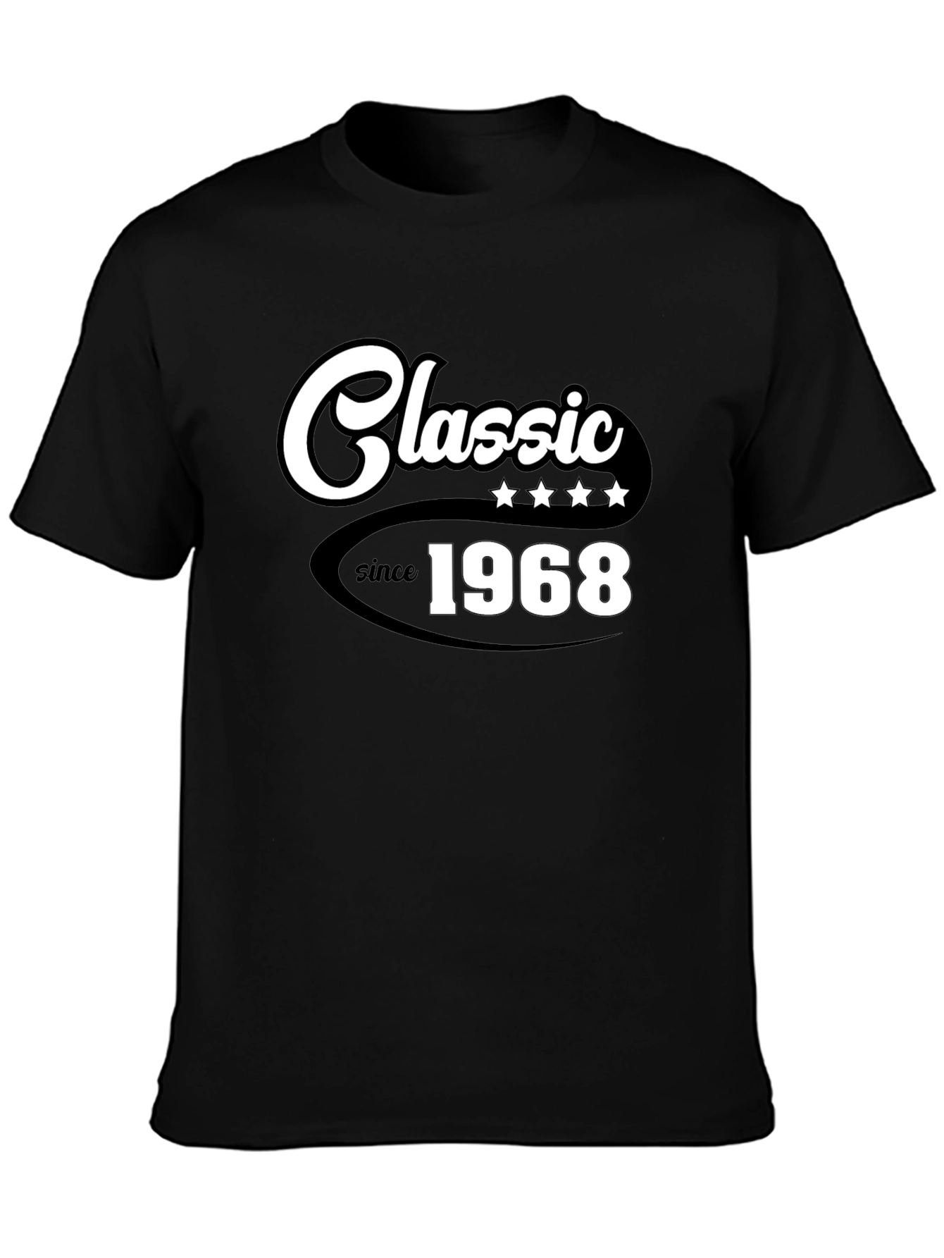 Classic Since 1968 Black Graphic T-Shirt