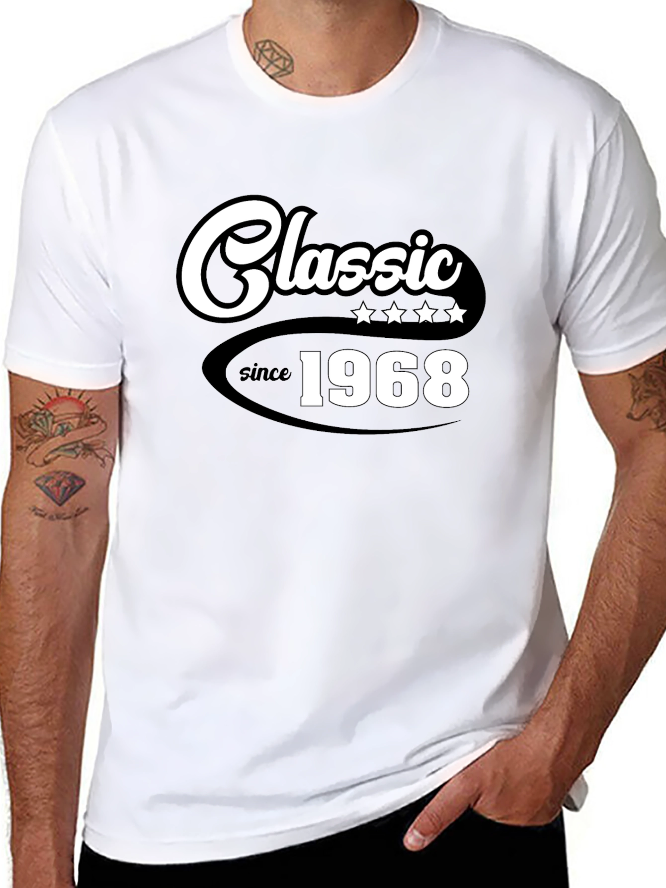 Classic Since 1968 Black Graphic T-Shirt