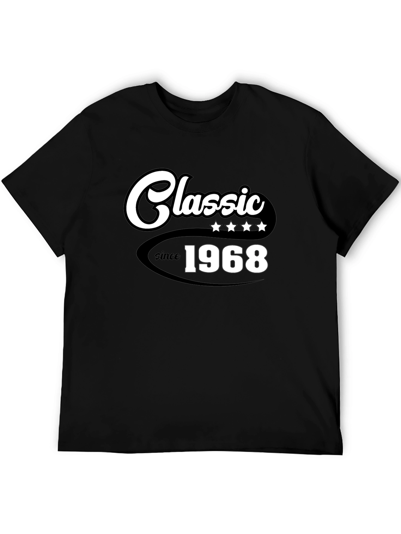 Classic Since 1968 Black Graphic T-Shirt
