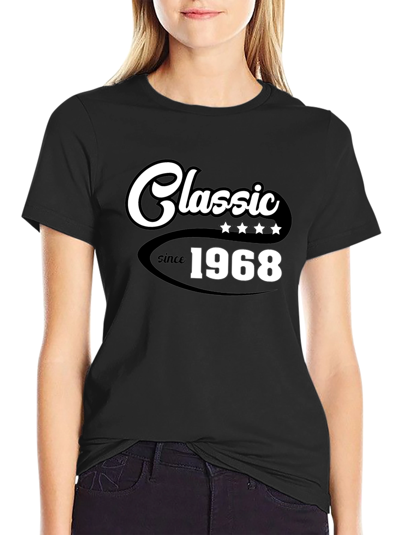 Classic Since 1968 Black Graphic T-Shirt