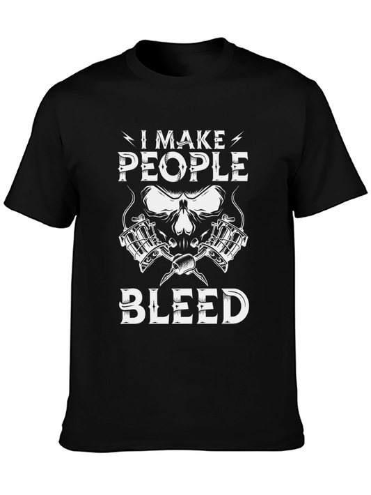 I Make People Bleed Tattoo Artist Graphic Tee