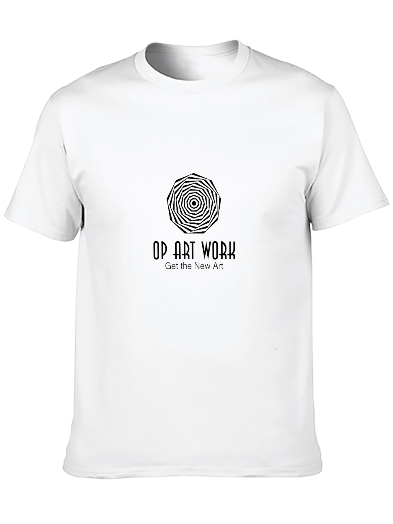 Op Art Work Black T-Shirt