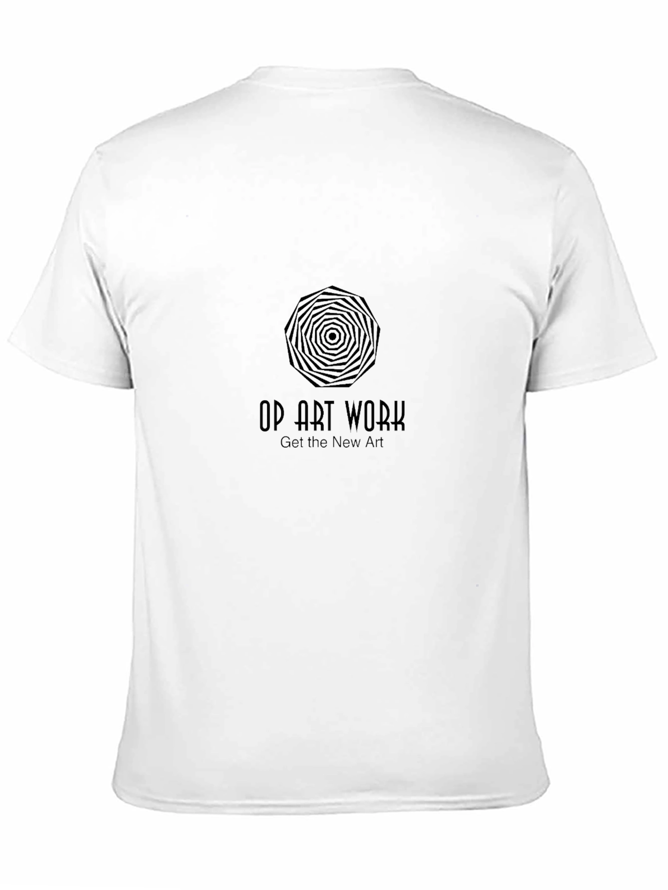 Op Art Work Black T-Shirt