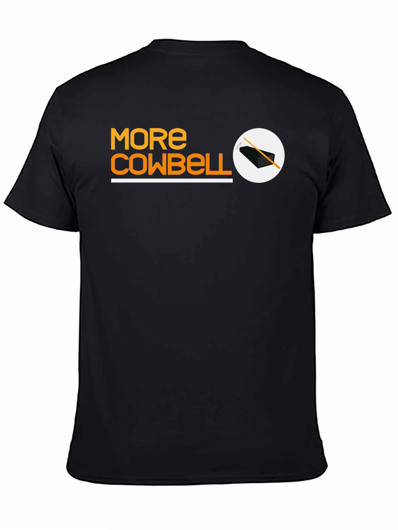 More Cowbell Black T-Shirt