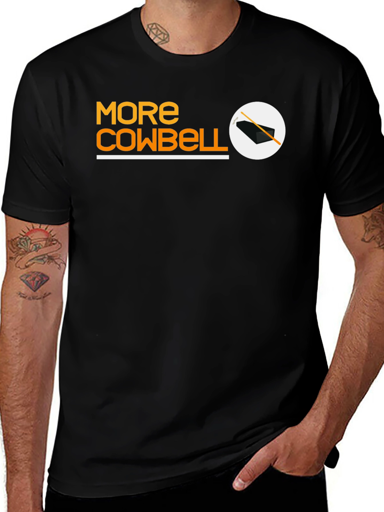 More Cowbell Black T-Shirt