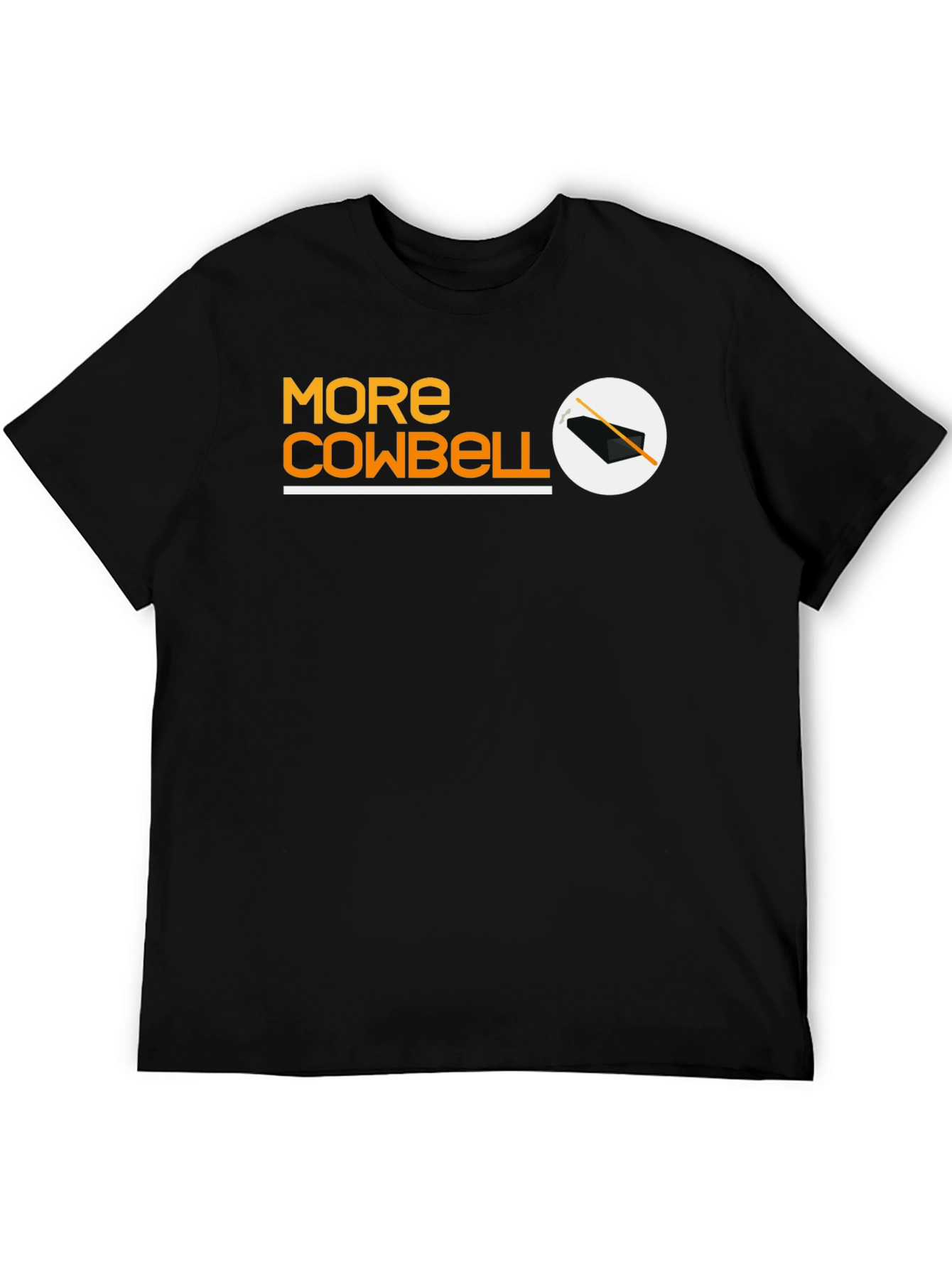 More Cowbell Black T-Shirt