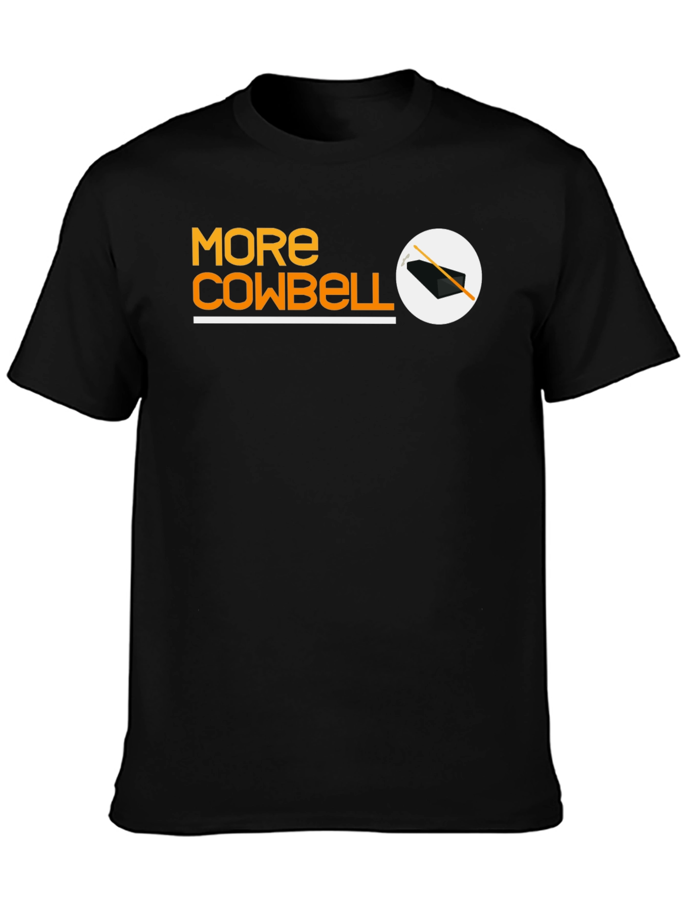 More Cowbell Black T-Shirt