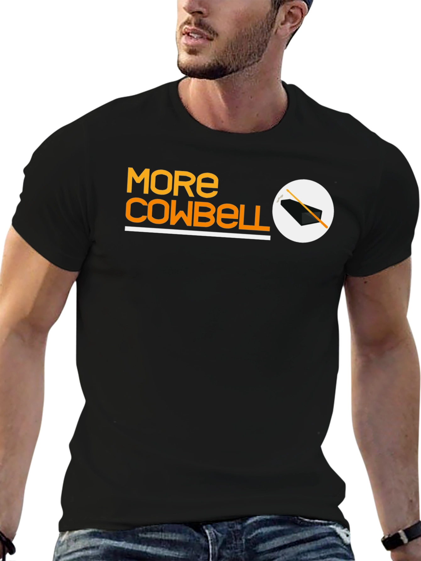 More Cowbell Black T-Shirt