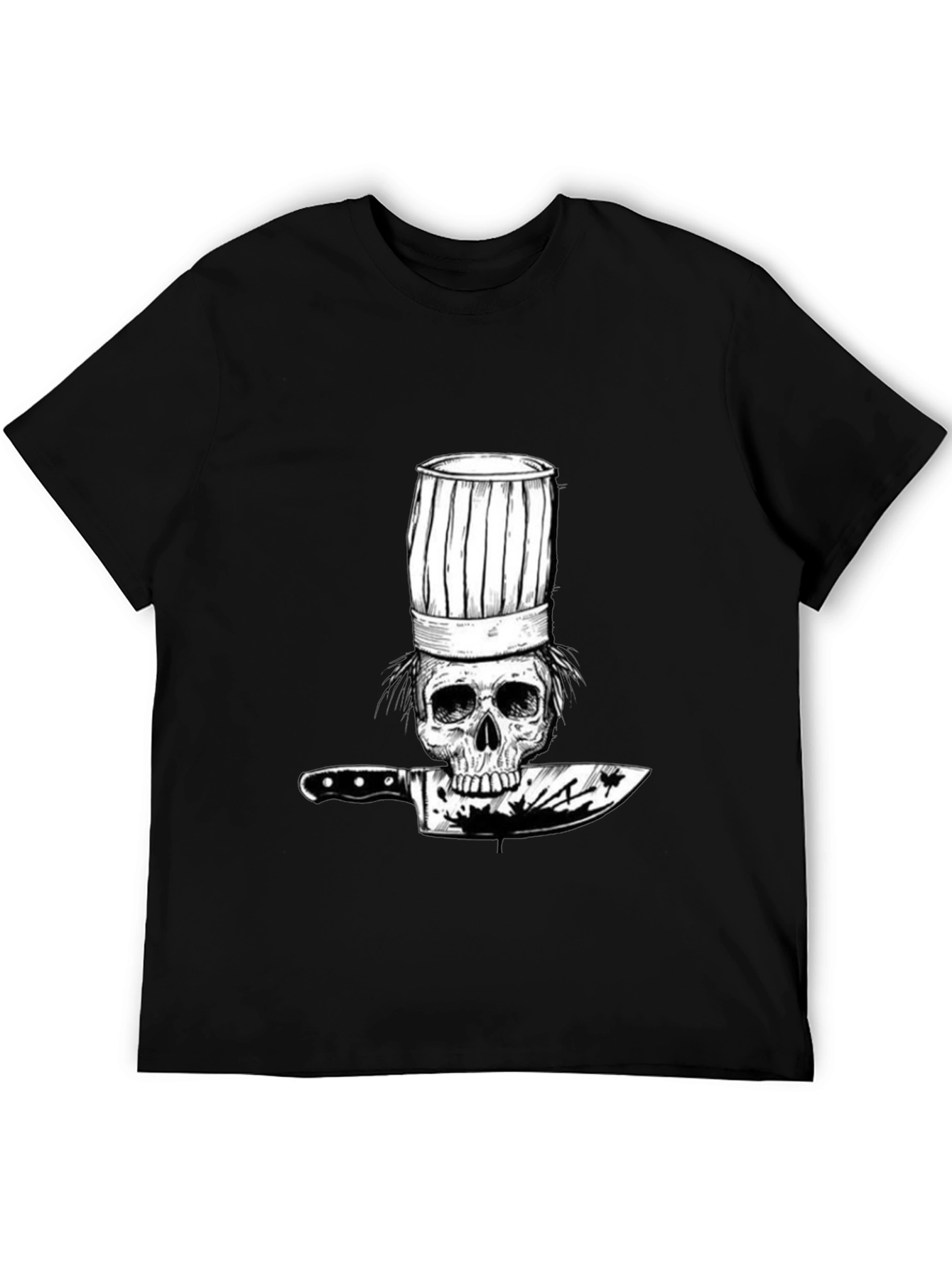 Skull Chef T-Shirt - Culinary Skeleton Graphic Tee