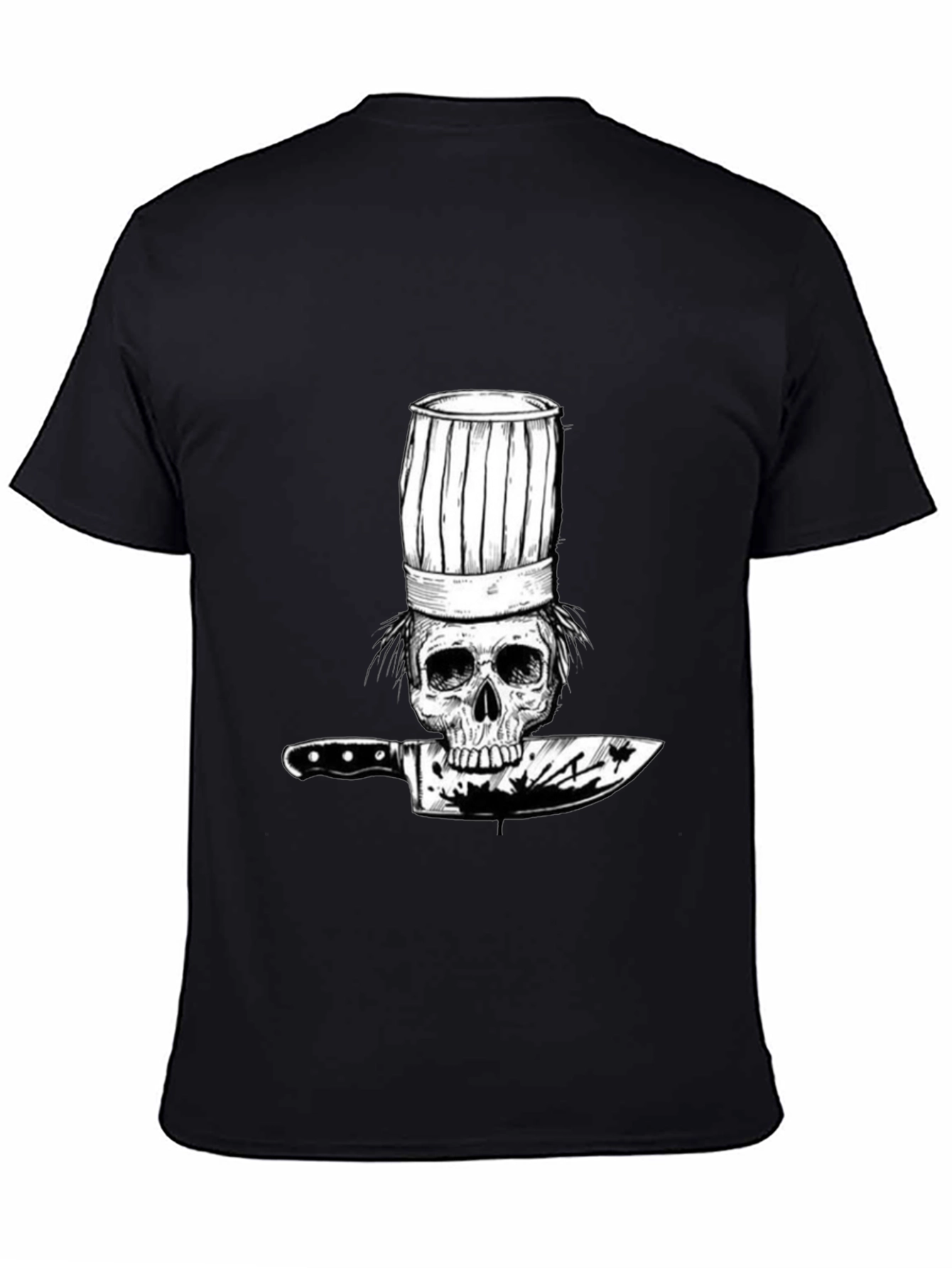 Skull Chef T-Shirt - Culinary Skeleton Graphic Tee