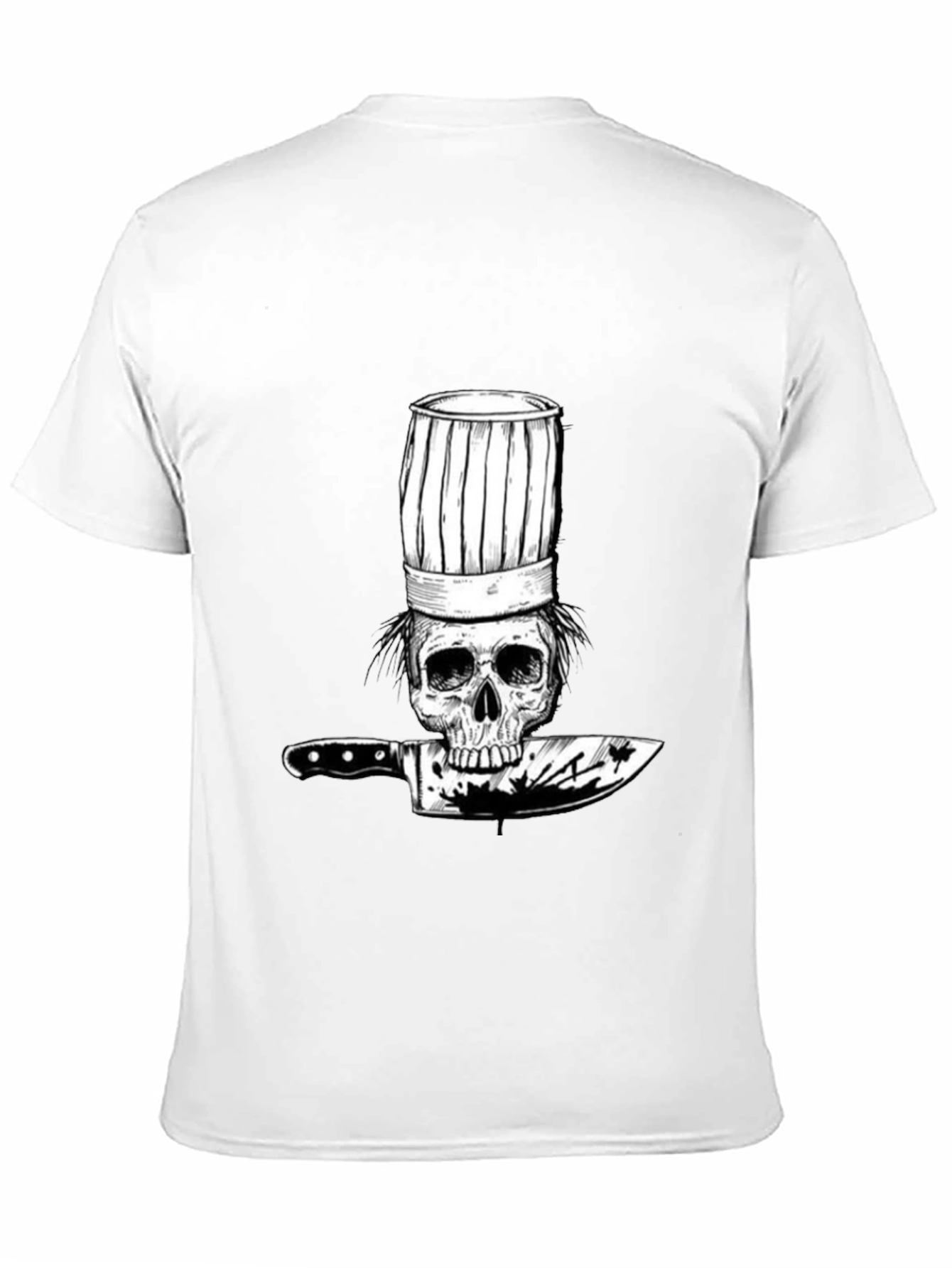 Skull Chef T-Shirt - Culinary Skeleton Graphic Tee