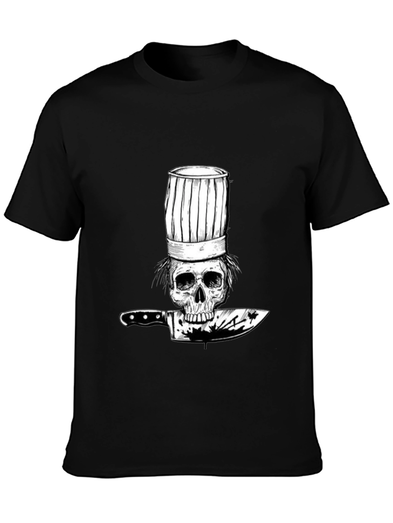 Skull Chef T-Shirt - Culinary Skeleton Graphic Tee