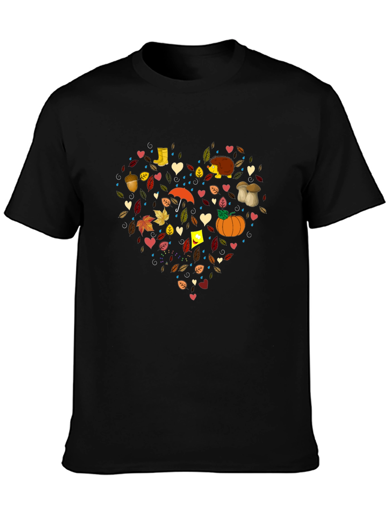 Autumn Heart Graphic T-Shirt