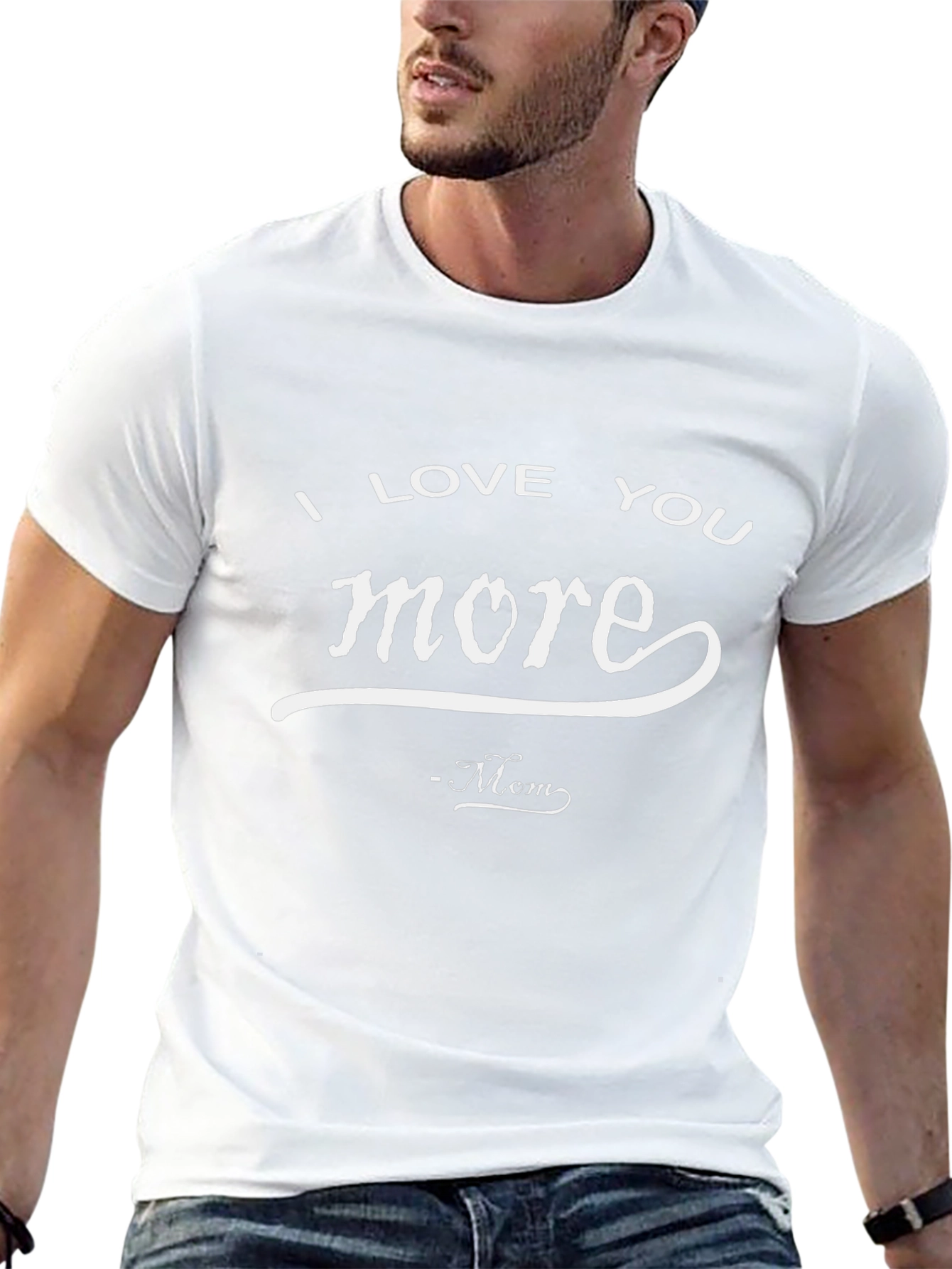 I Love You More - Mom Black T-Shirt