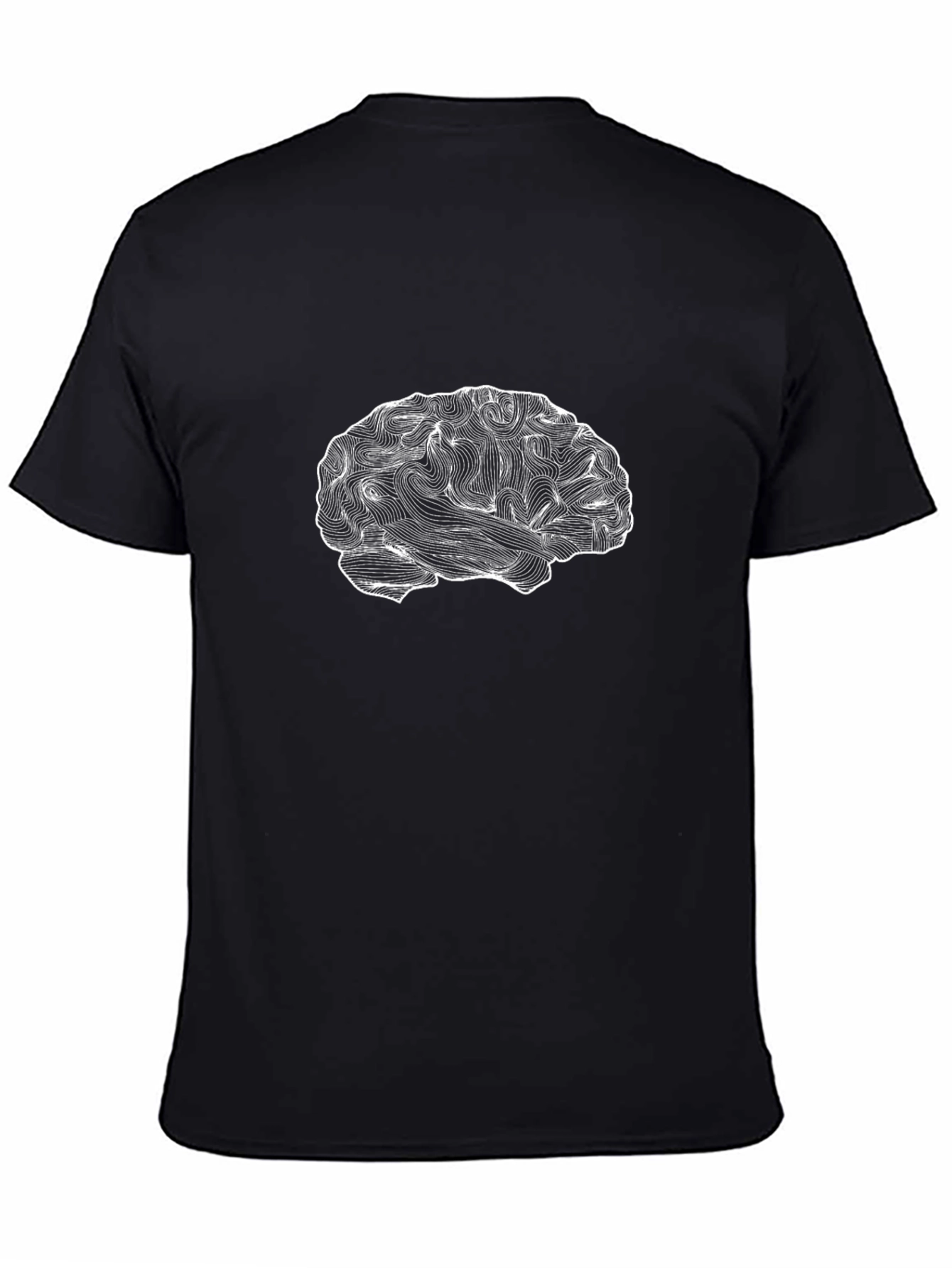 Brain Graphic Black T-Shirt
