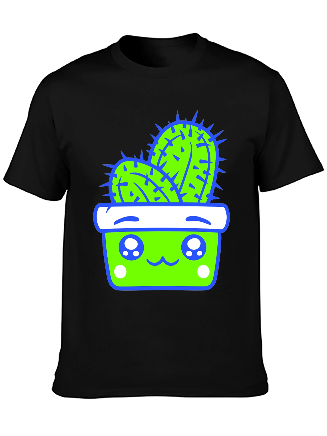 Kawaii Cactus T-Shirt - Cute Potted Plant Tee
