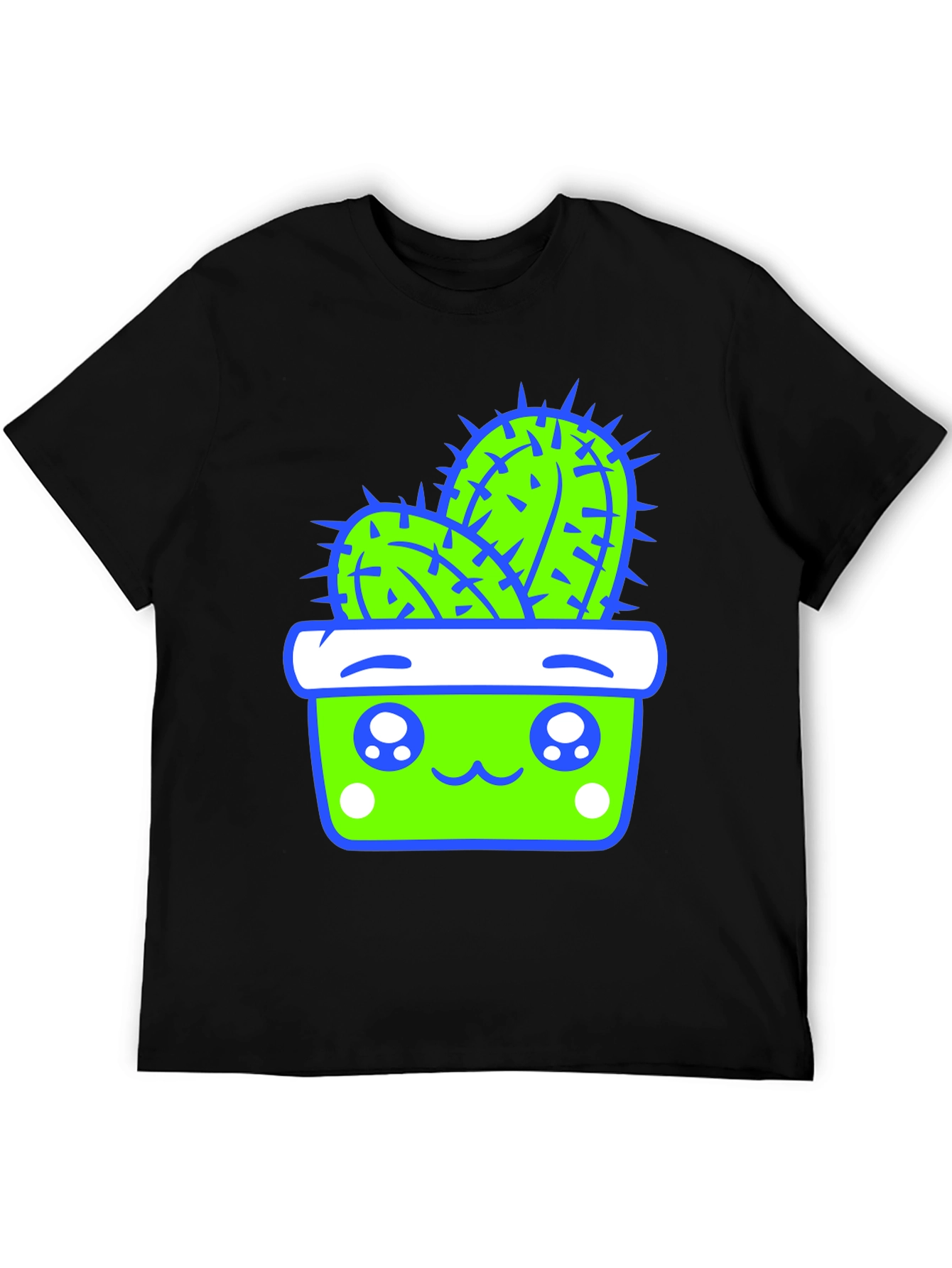 Kawaii Cactus T-Shirt - Cute Potted Plant Tee