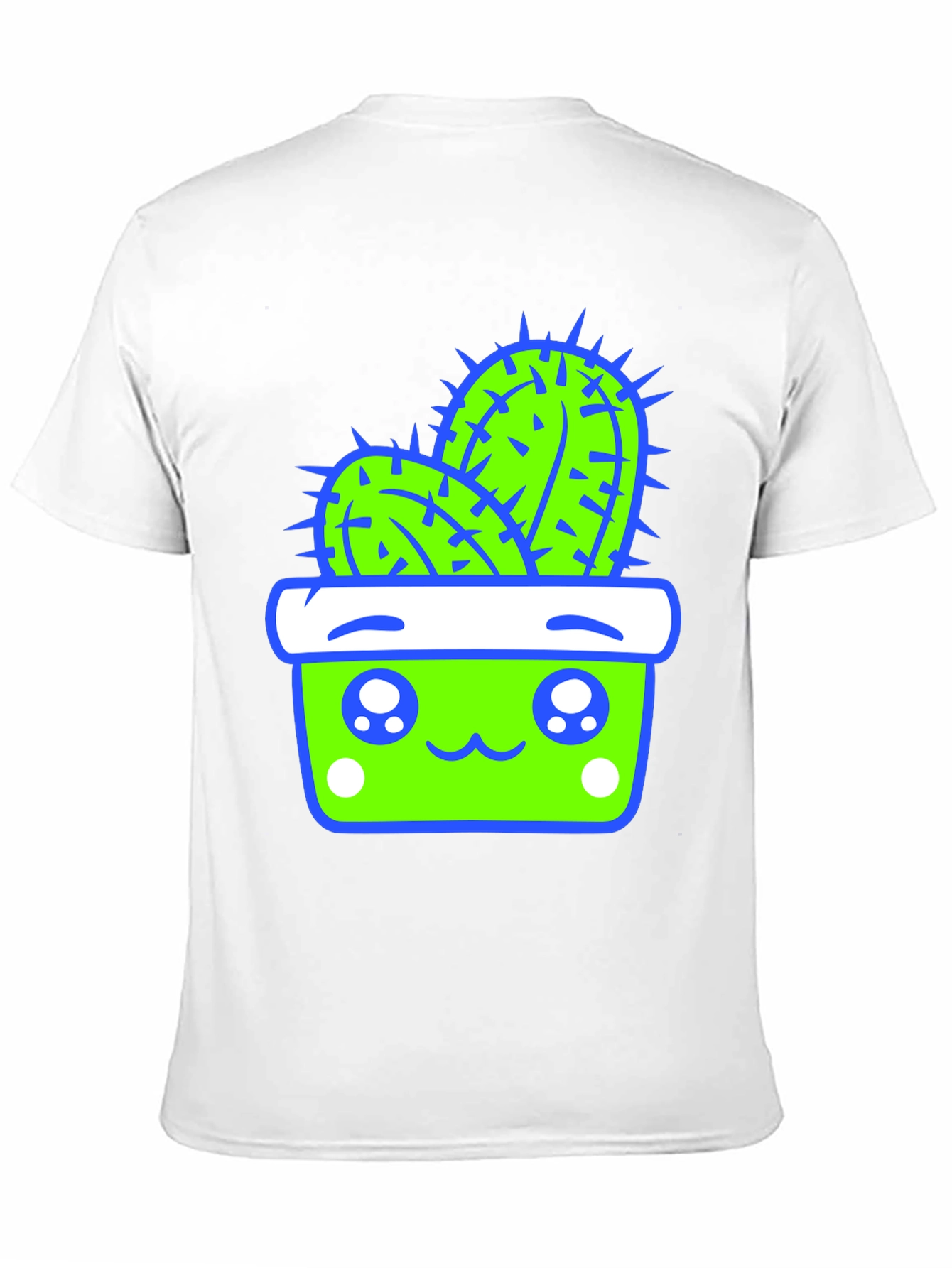 Kawaii Cactus T-Shirt - Cute Potted Plant Tee