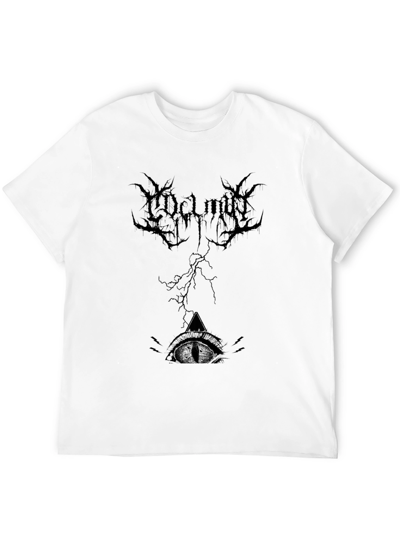Black Metal Band Logo Graphic T-Shirt