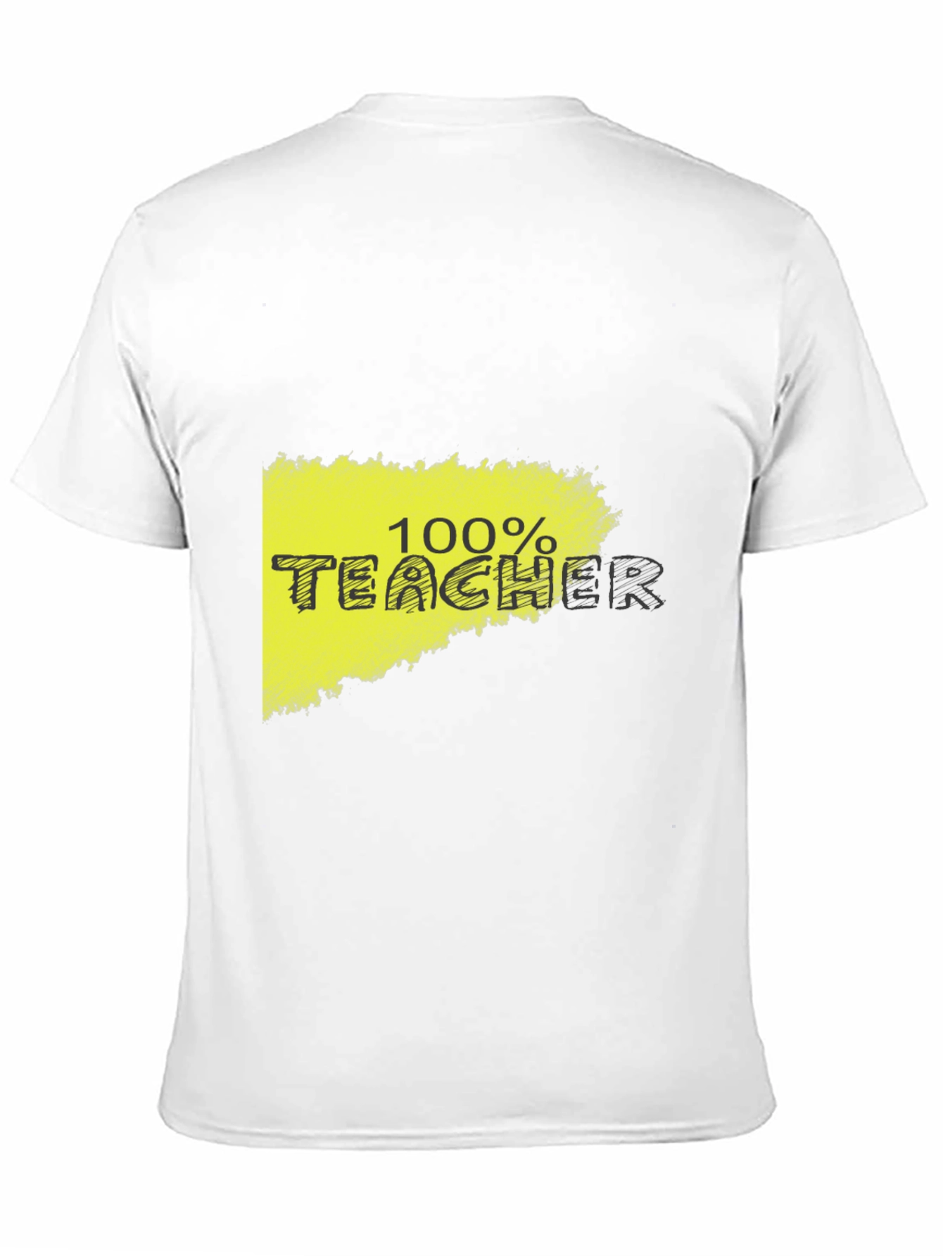100% Teacher Graphic Black T-Shirt