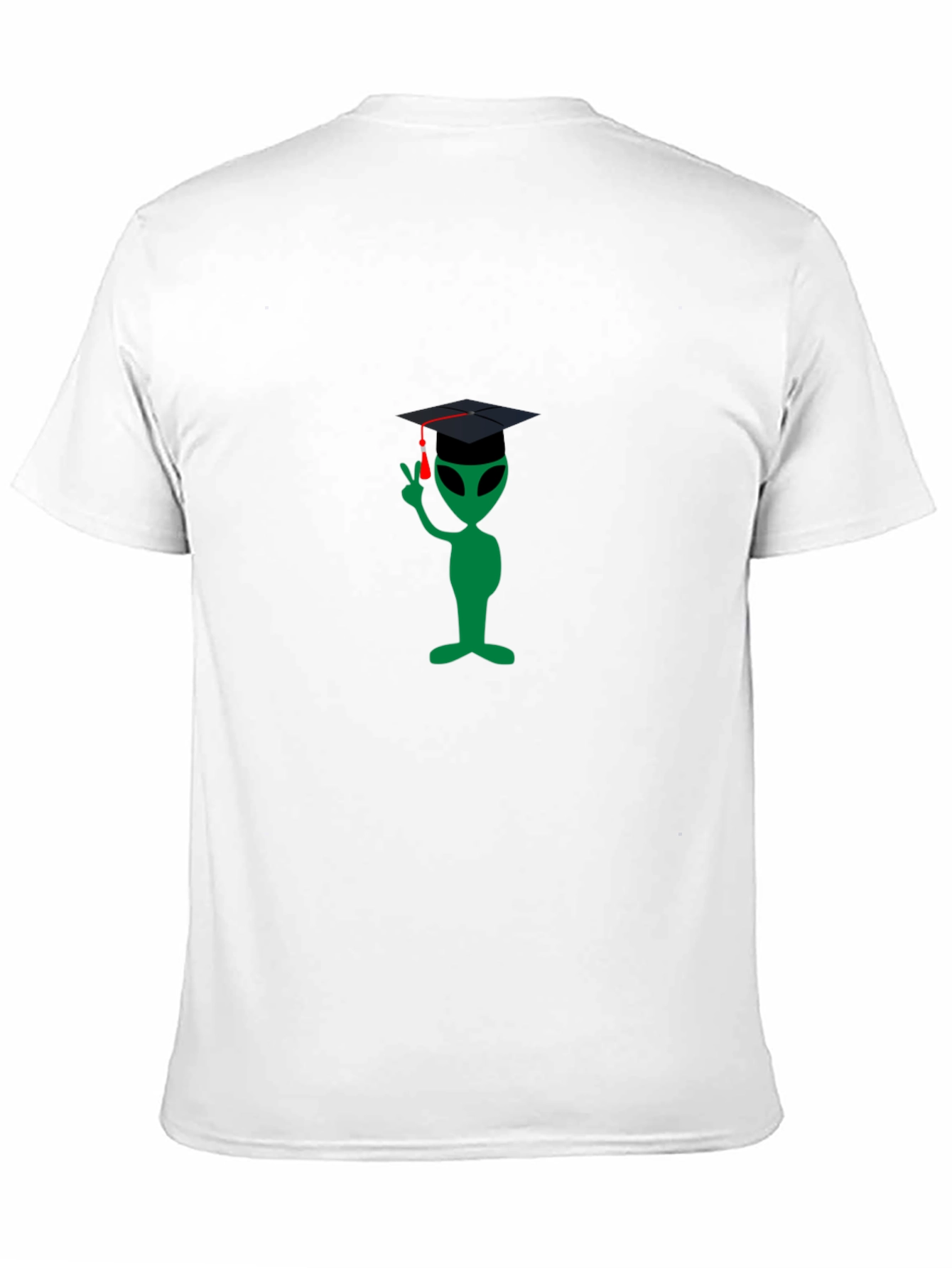Graduation Alien Graphic Tee - Black