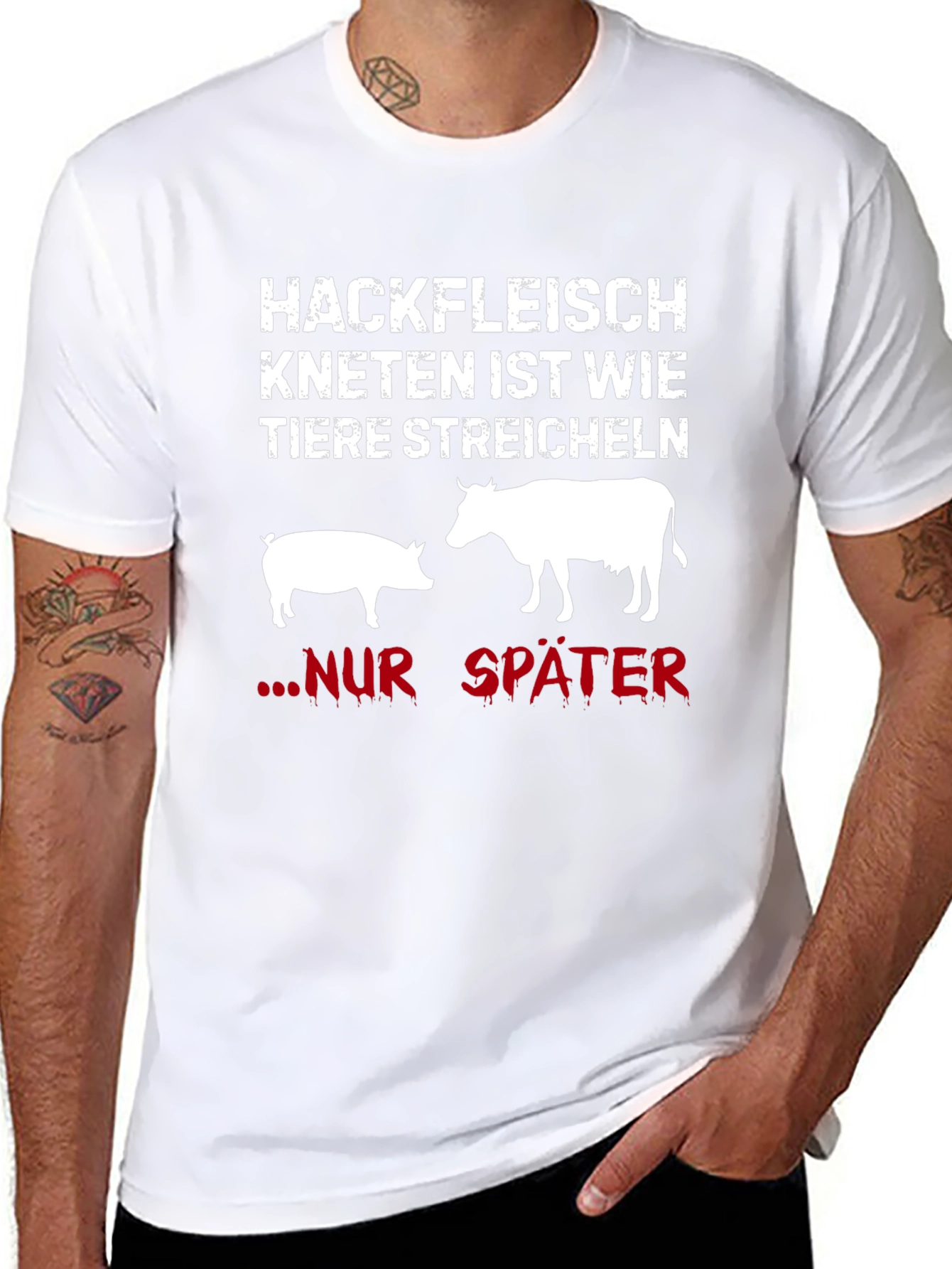 Hackfleisch Kneten T-Shirt - Funny Meat Lover Tee